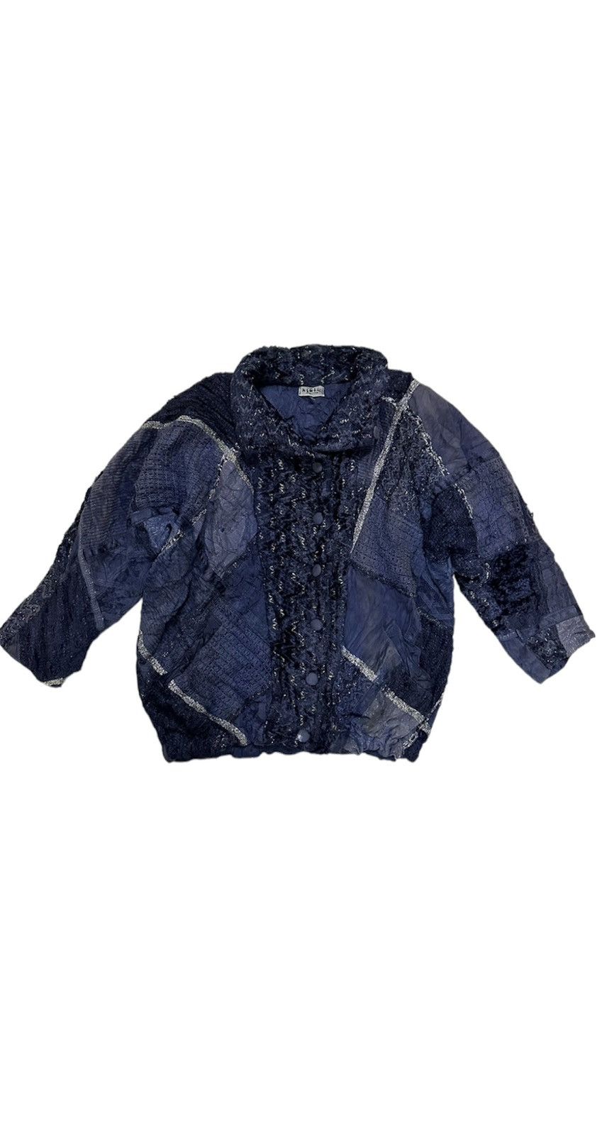 BIGI 🔥Vintage🔥 Bigi Mode Japan Sashiko/Boro Button Ups Jacket Size US L / EU 52-54 / 3 - 1 Thumbnail