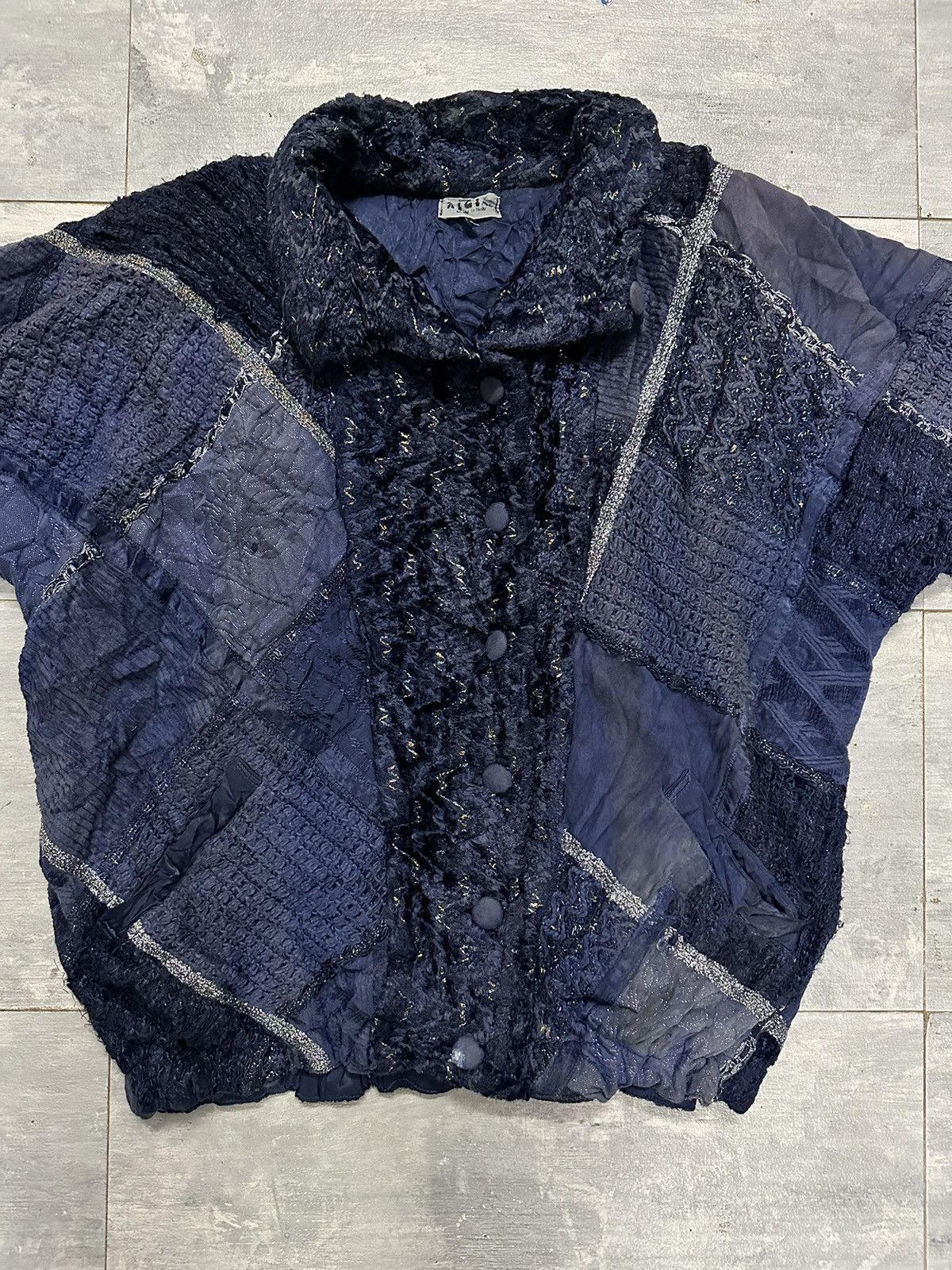 BIGI 🔥Vintage🔥 Bigi Mode Japan Sashiko/Boro Button Ups Jacket Size US L / EU 52-54 / 3 - 3 Thumbnail