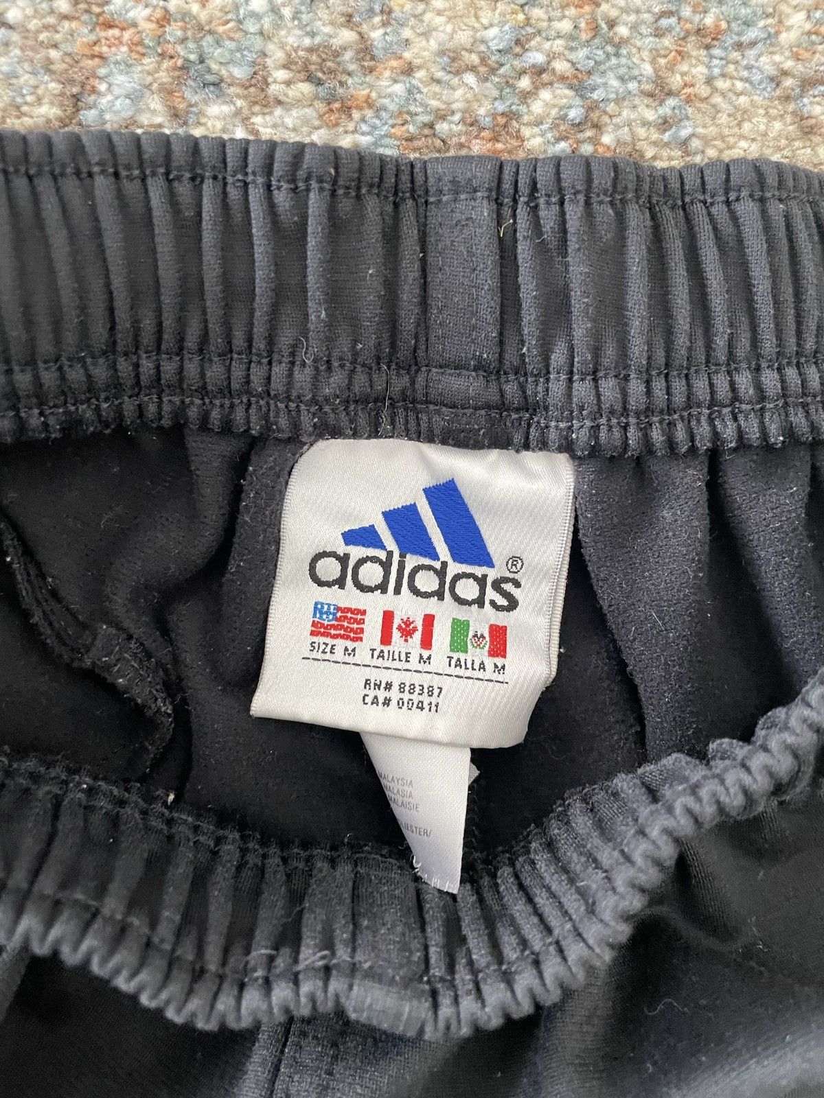 Vintage VTG Adidas Sweatpants Snap Medium black Y2K Size US 30 / EU 46 - 8 Thumbnail