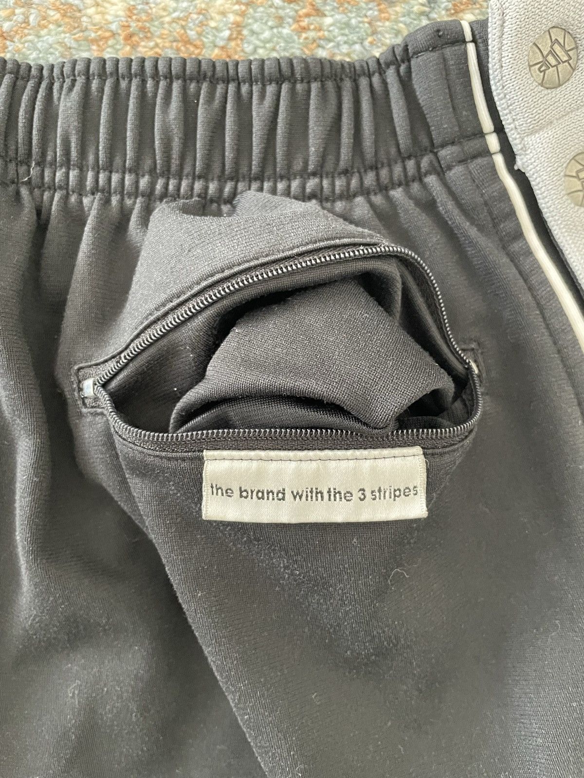 Vintage VTG Adidas Sweatpants Snap Medium black Y2K Size US 30 / EU 46 - 7 Thumbnail