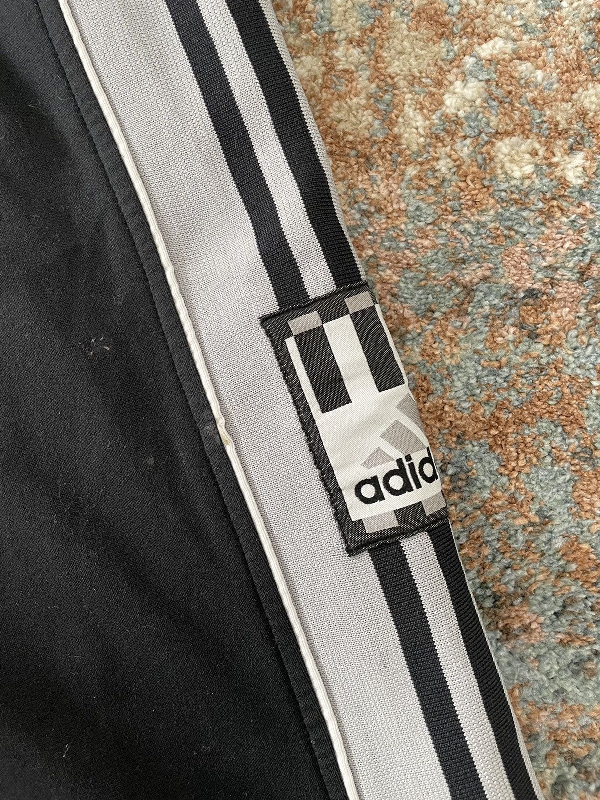 Vintage VTG Adidas Sweatpants Snap Medium black Y2K Size US 30 / EU 46 - 2 Thumbnail
