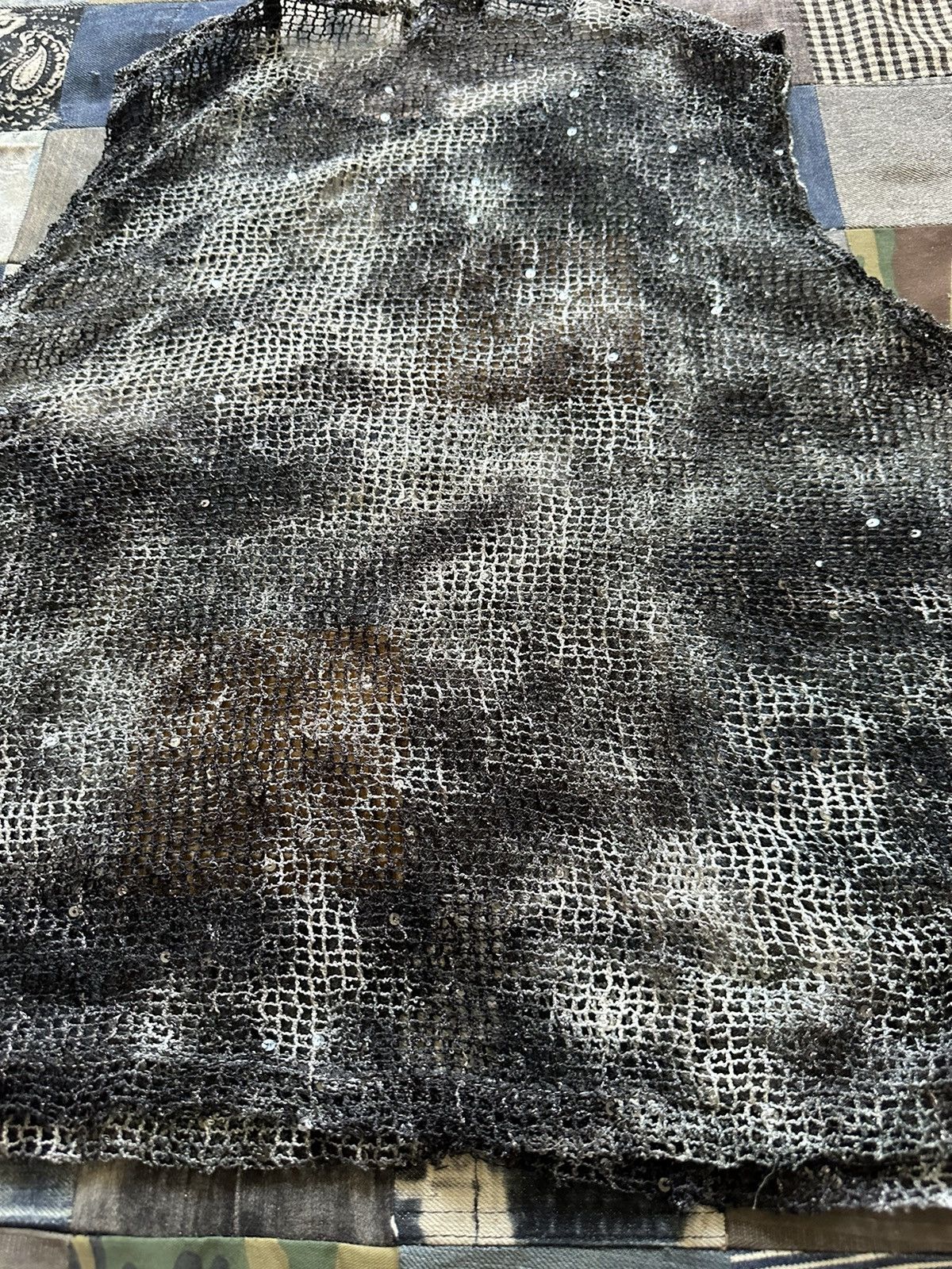 Japanese Brand Bashecing Plump Fishnet Punk Sleeveless Size L / US 10 / IT 46 - 13 Thumbnail