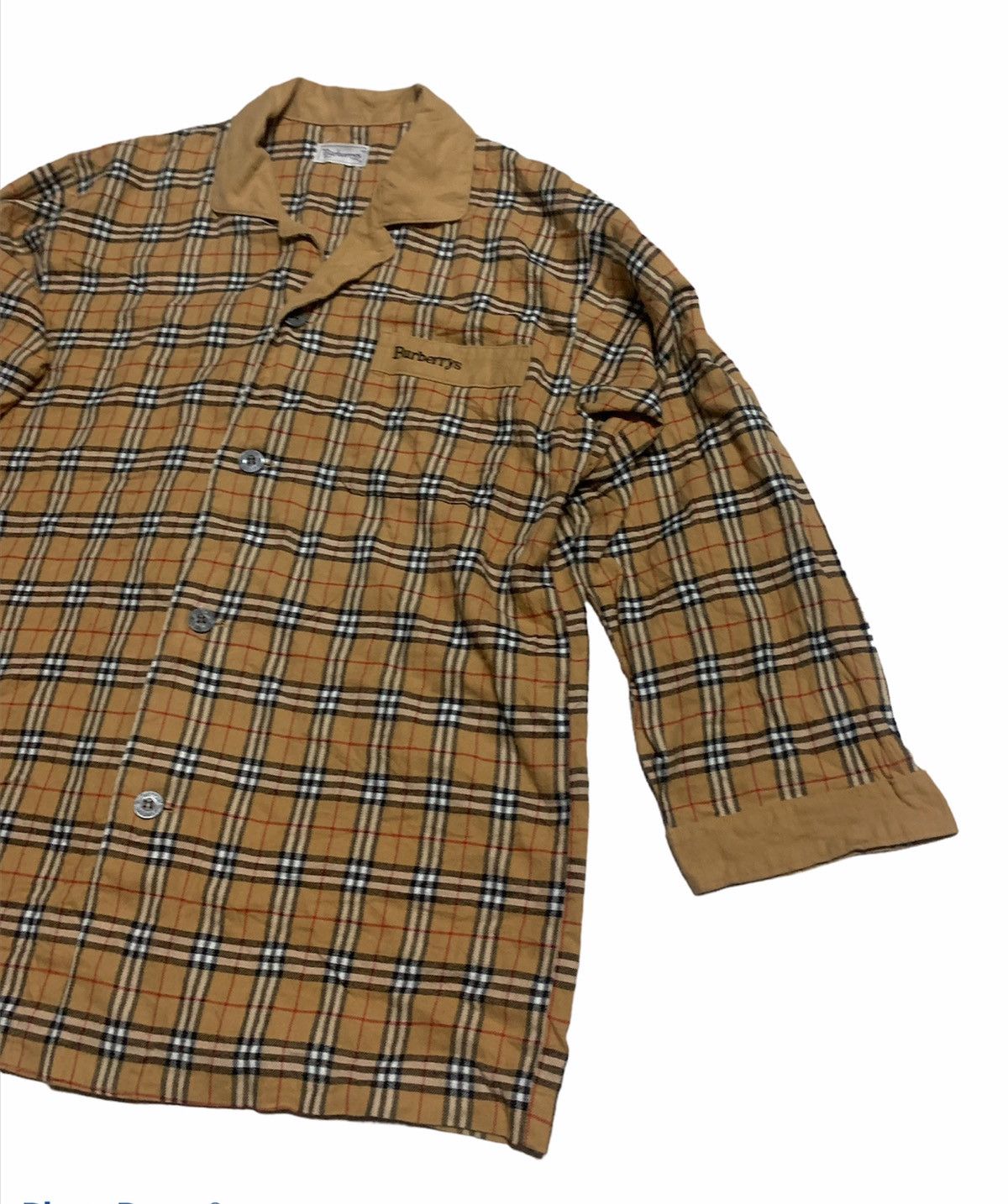 Burberry × Vintage Vintage Burberry London nova check top pyjamas Size US M / EU 48-50 / 2 - 3 Thumbnail