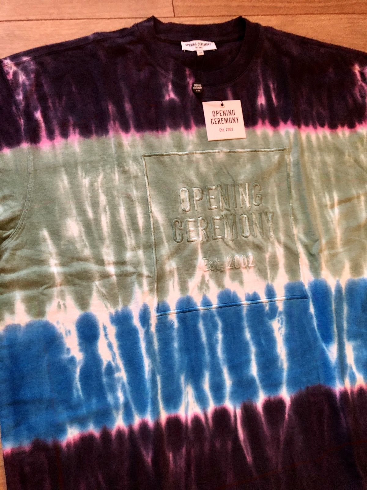 Opening Ceremony Opening Ceremony Embroidered Wide Cut Tie Dye Tee Size US L / EU 52-54 / 3 - 10 Thumbnail