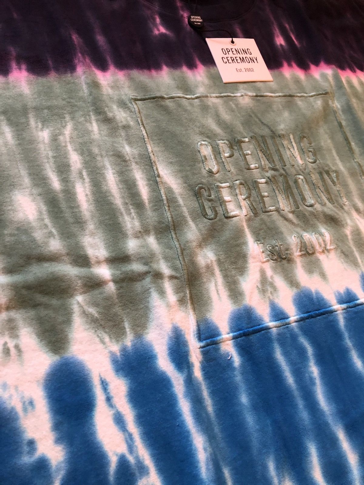 Opening Ceremony Opening Ceremony Embroidered Wide Cut Tie Dye Tee Size US L / EU 52-54 / 3 - 7 Thumbnail