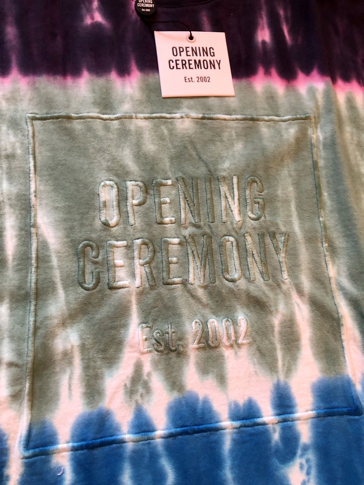 Opening Ceremony Opening Ceremony Embroidered Wide Cut Tie Dye Tee Size US L / EU 52-54 / 3 - 19 Thumbnail