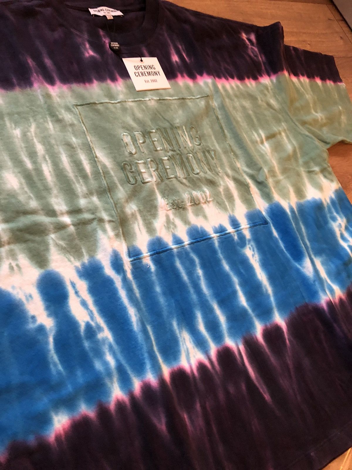 Opening Ceremony Opening Ceremony Embroidered Wide Cut Tie Dye Tee Size US L / EU 52-54 / 3 - 6 Thumbnail