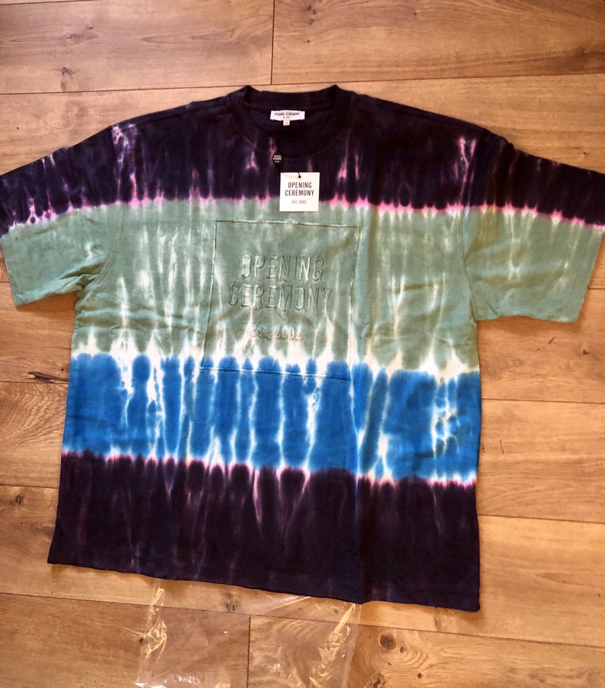 Opening Ceremony Opening Ceremony Embroidered Wide Cut Tie Dye Tee Size US L / EU 52-54 / 3 - 3 Thumbnail