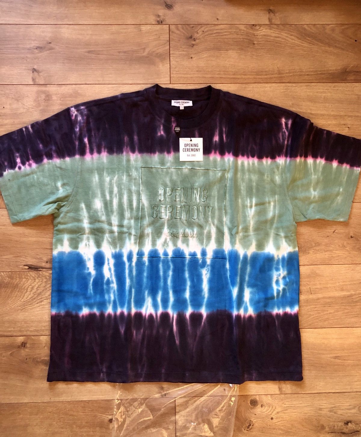 Opening Ceremony Opening Ceremony Embroidered Wide Cut Tie Dye Tee Size US L / EU 52-54 / 3 - 15 Thumbnail