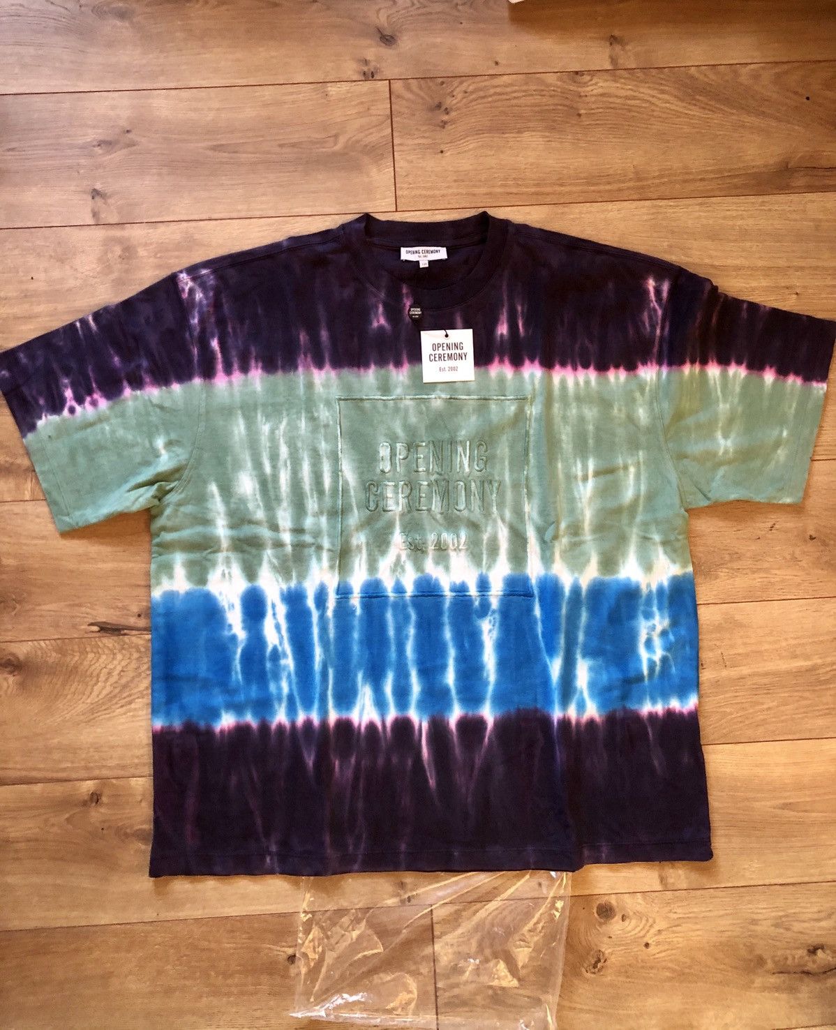 Opening Ceremony Opening Ceremony Embroidered Wide Cut Tie Dye Tee Size US L / EU 52-54 / 3 - 14 Thumbnail