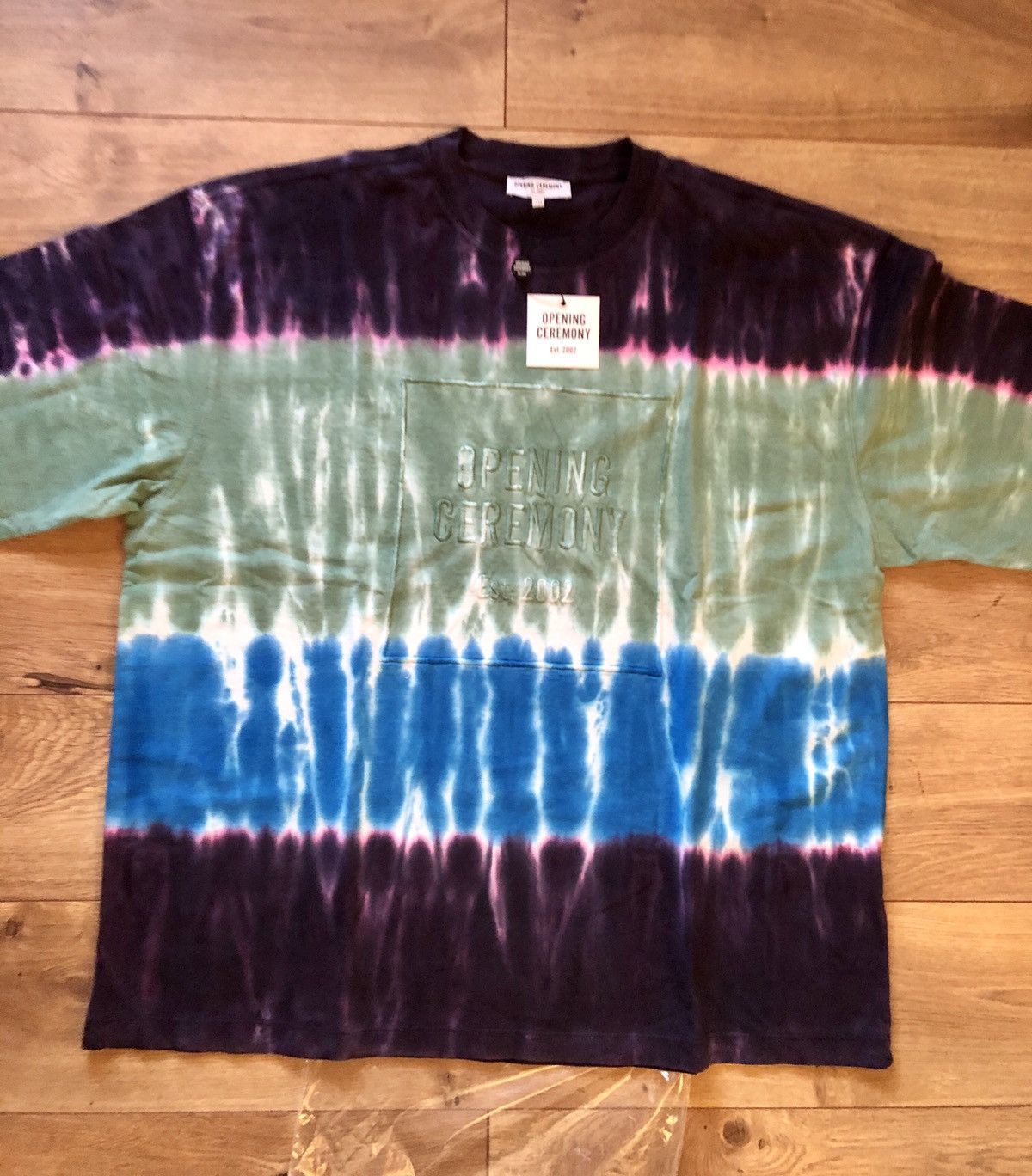 Opening Ceremony Opening Ceremony Embroidered Wide Cut Tie Dye Tee Size US L / EU 52-54 / 3 - 12 Thumbnail