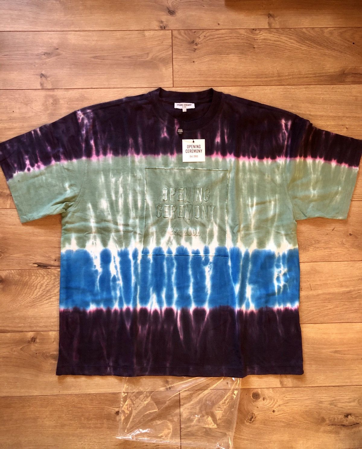 Opening Ceremony Opening Ceremony Embroidered Wide Cut Tie Dye Tee Size US L / EU 52-54 / 3 - 13 Thumbnail