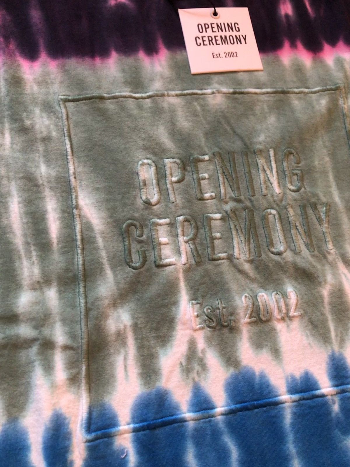 Opening Ceremony Opening Ceremony Embroidered Wide Cut Tie Dye Tee Size US L / EU 52-54 / 3 - 9 Thumbnail