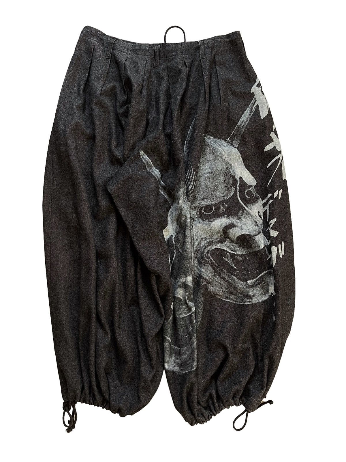 Yohji Yamamoto Sz3 Oni Mask Demon Wool Blend Balloon Trouser Size US 34 / EU 50 - 3 Thumbnail