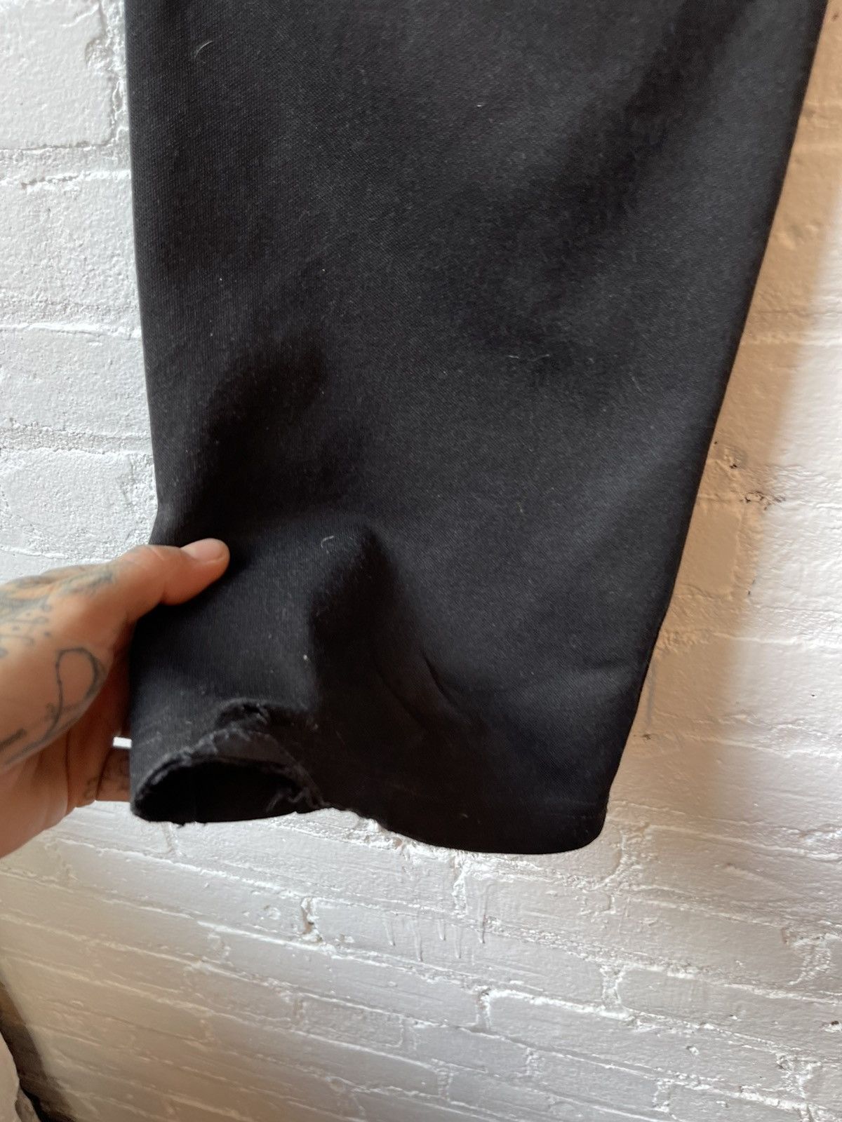 Maison Margiela Margiella Satin side stripe black sweatpants Size US 32 / EU 48 - 9 Thumbnail