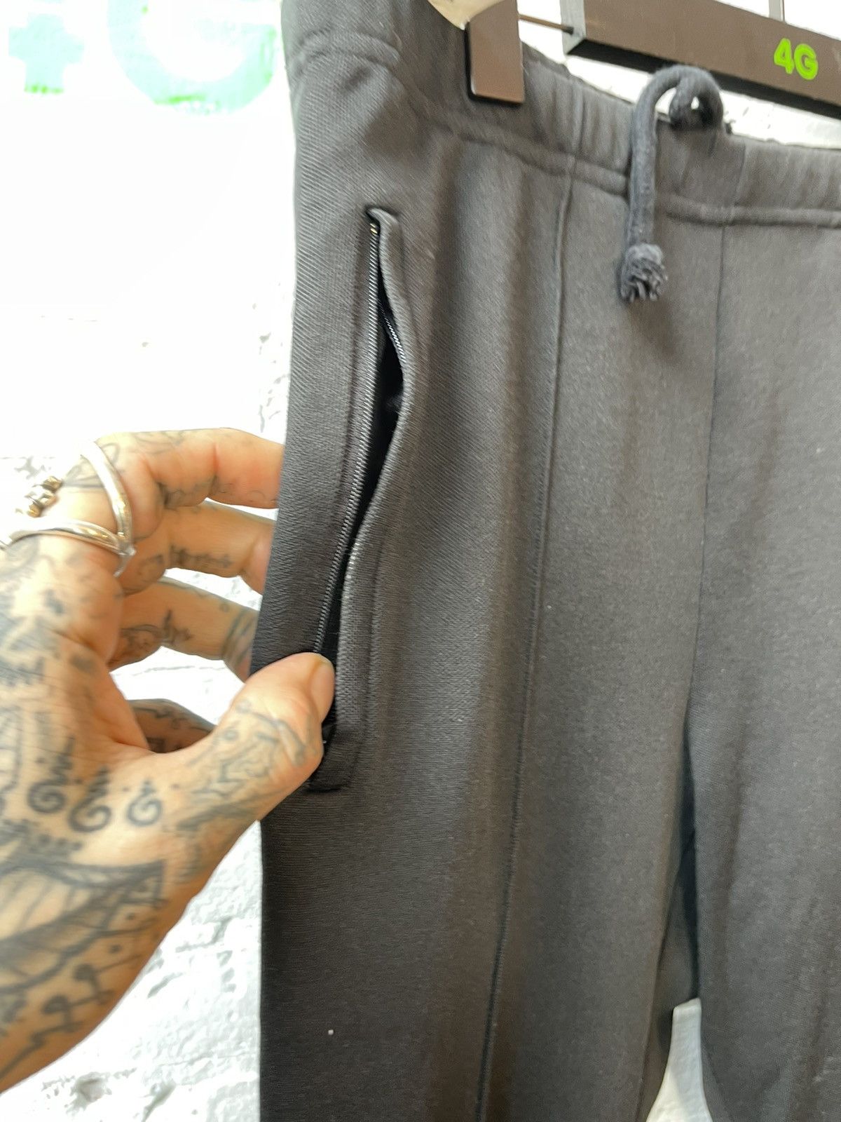 Maison Margiela Margiella Satin side stripe black sweatpants Size US 32 / EU 48 - 4 Thumbnail