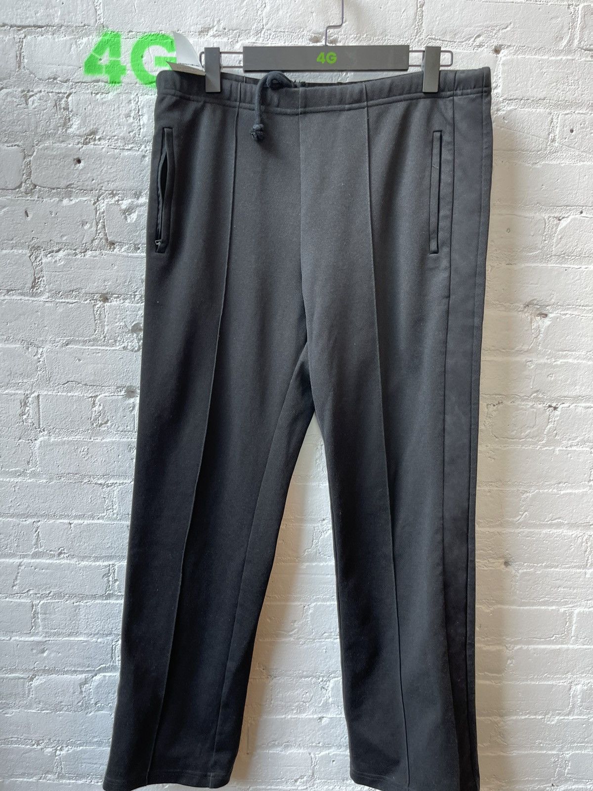 Maison Margiela Margiella Satin side stripe black sweatpants Size US 32 / EU 48 - 1 Thumbnail