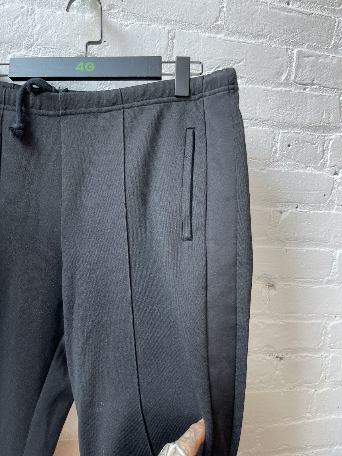 Maison Margiela Margiella Satin side stripe black sweatpants Size US 32 / EU 48 - 3 Thumbnail