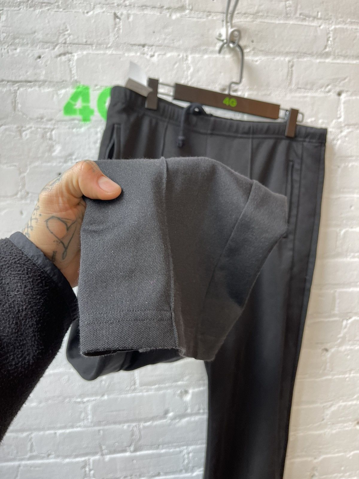 Maison Margiela Margiella Satin side stripe black sweatpants Size US 32 / EU 48 - 6 Thumbnail
