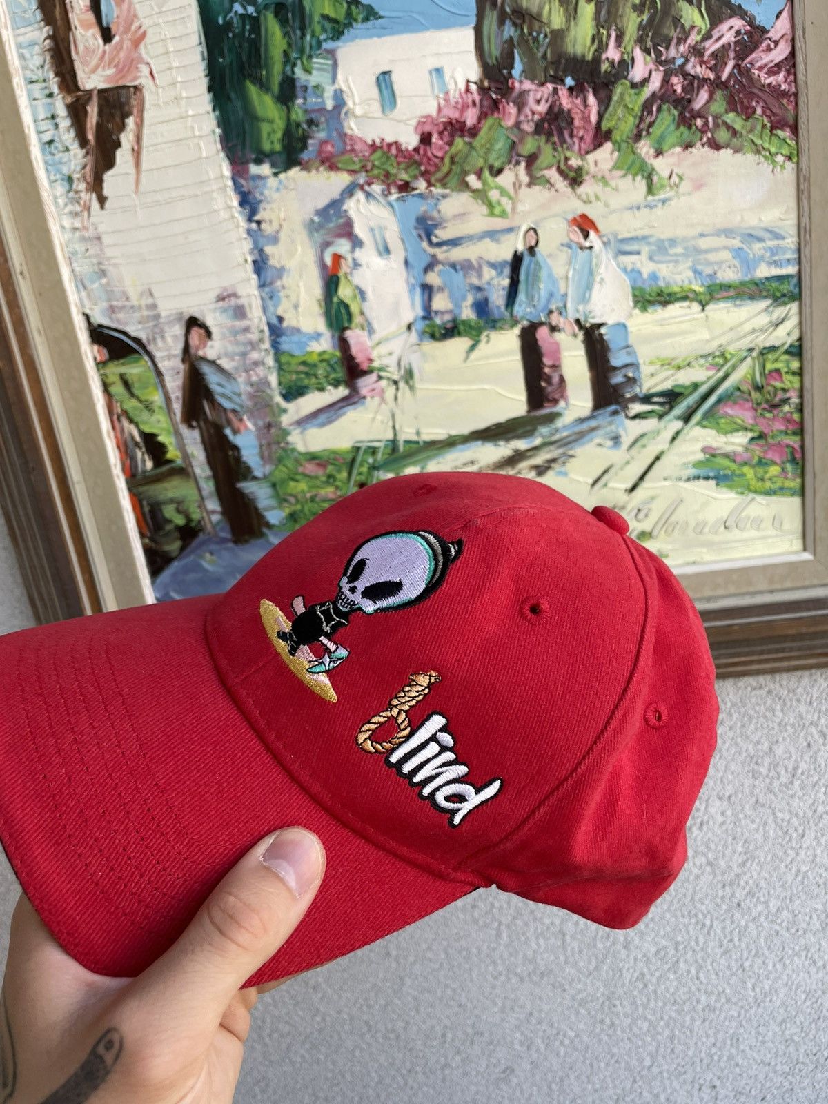 Vintage Vintage 90s Blind Skateboards Skate Hat Rare Reaper Hype Size ONE SIZE - 2 Thumbnail