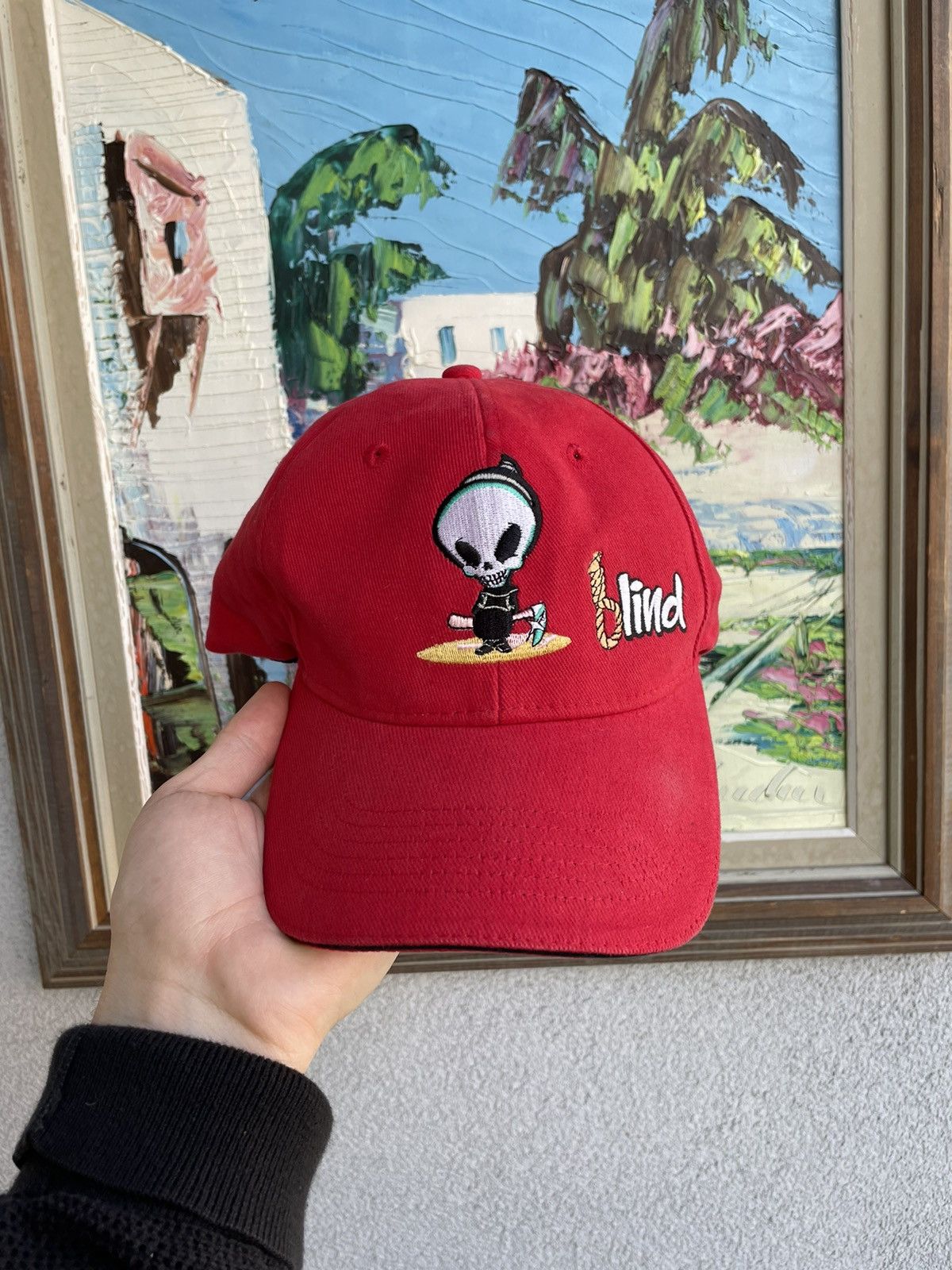 Vintage 90s Blind Skateboards Skate Hat Rare Reaper Hype