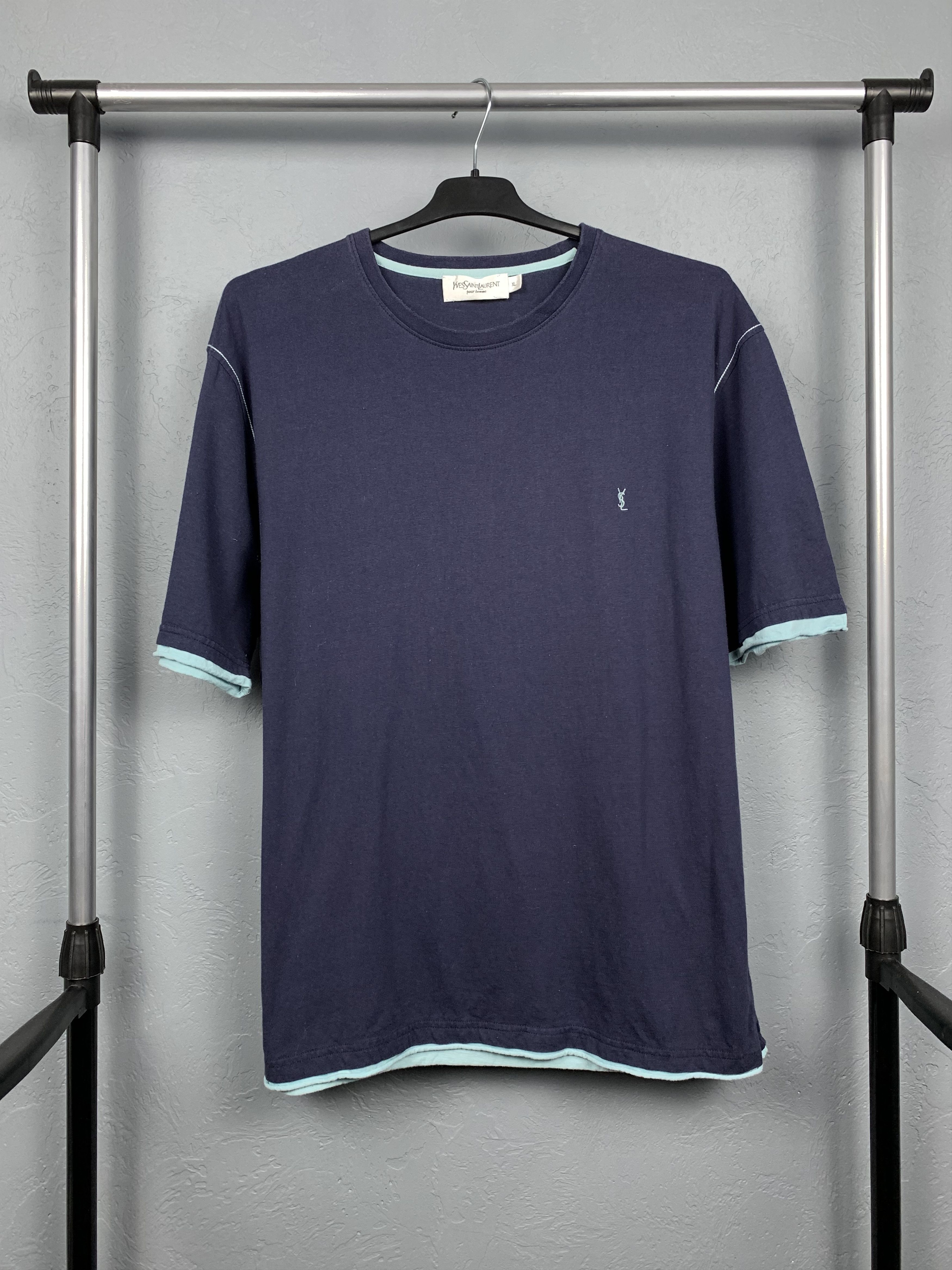 Yves Saint Laurent Yves Saint Laurent YSL Mens T-Shirt Tee Size US L / EU 52-54 / 3 - 1 Thumbnail