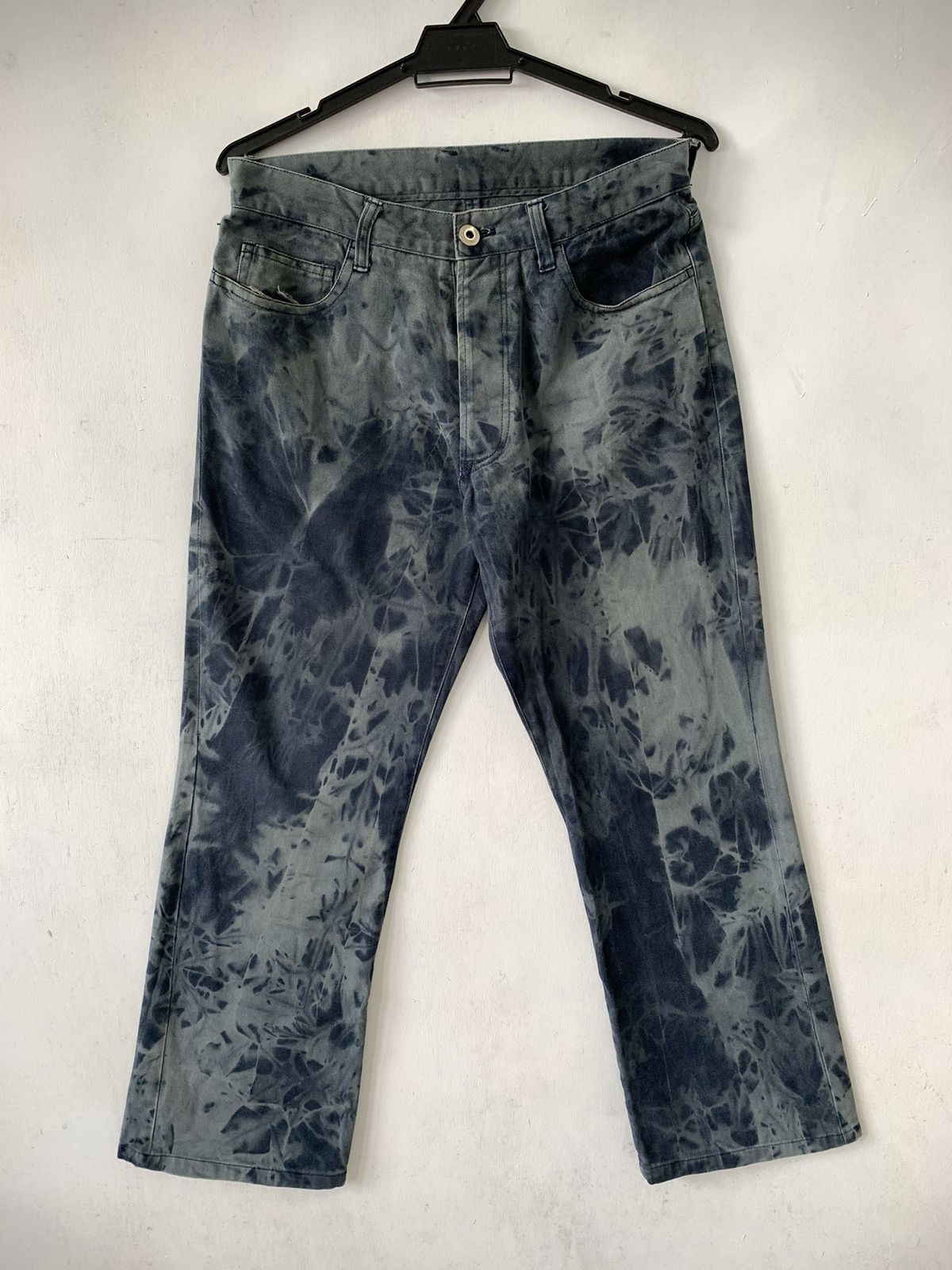 Designer × Japanese Brand Yuji Yamada Acid Wash Tie Dye Pant Trousers Size US 30 / EU 46 - 2 Thumbnail