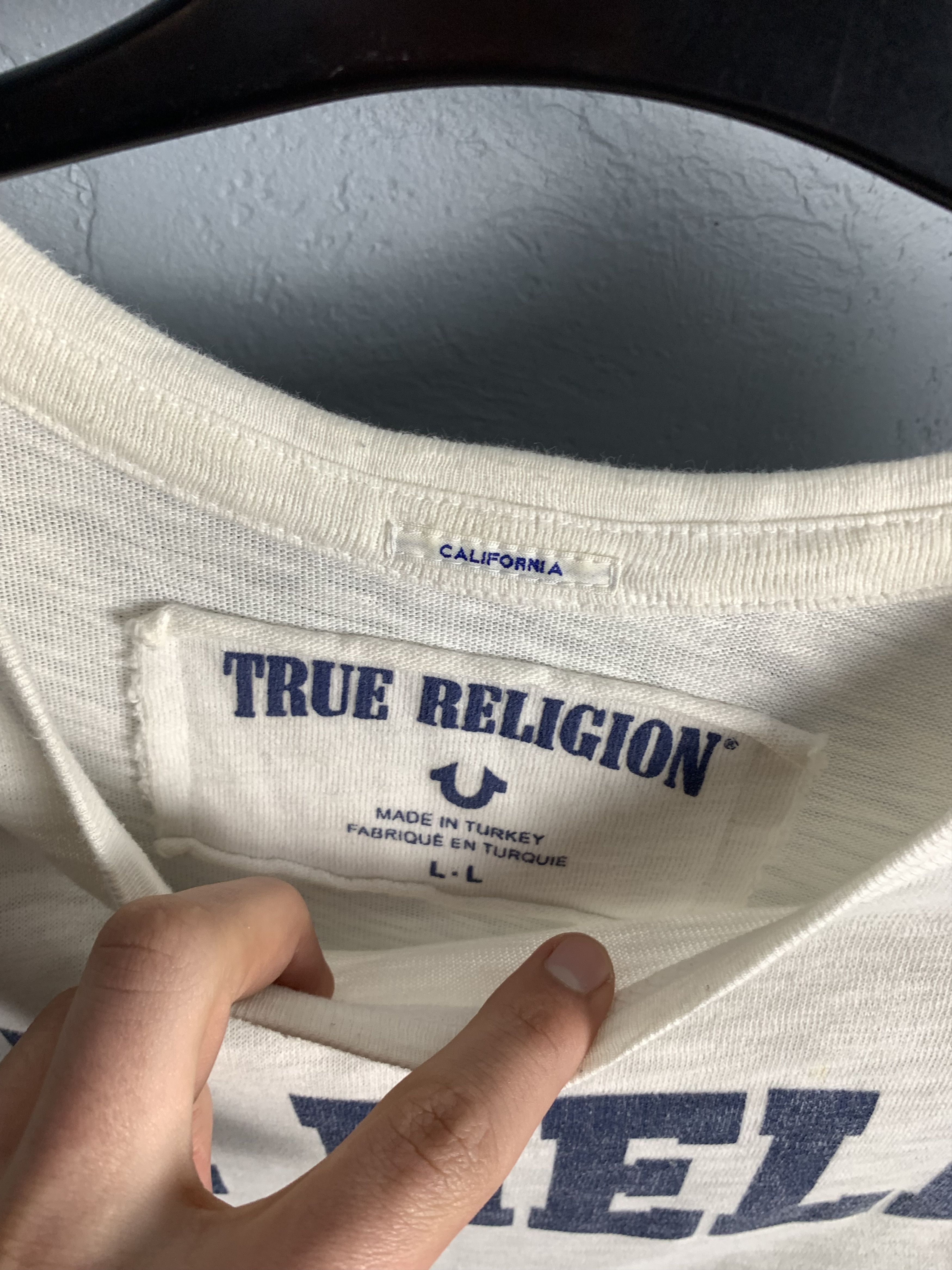 True Religion × Vintage Vintage True Religion Big Logo T-Shirt Tee Size US L / EU 52-54 / 3 - 5 Thumbnail