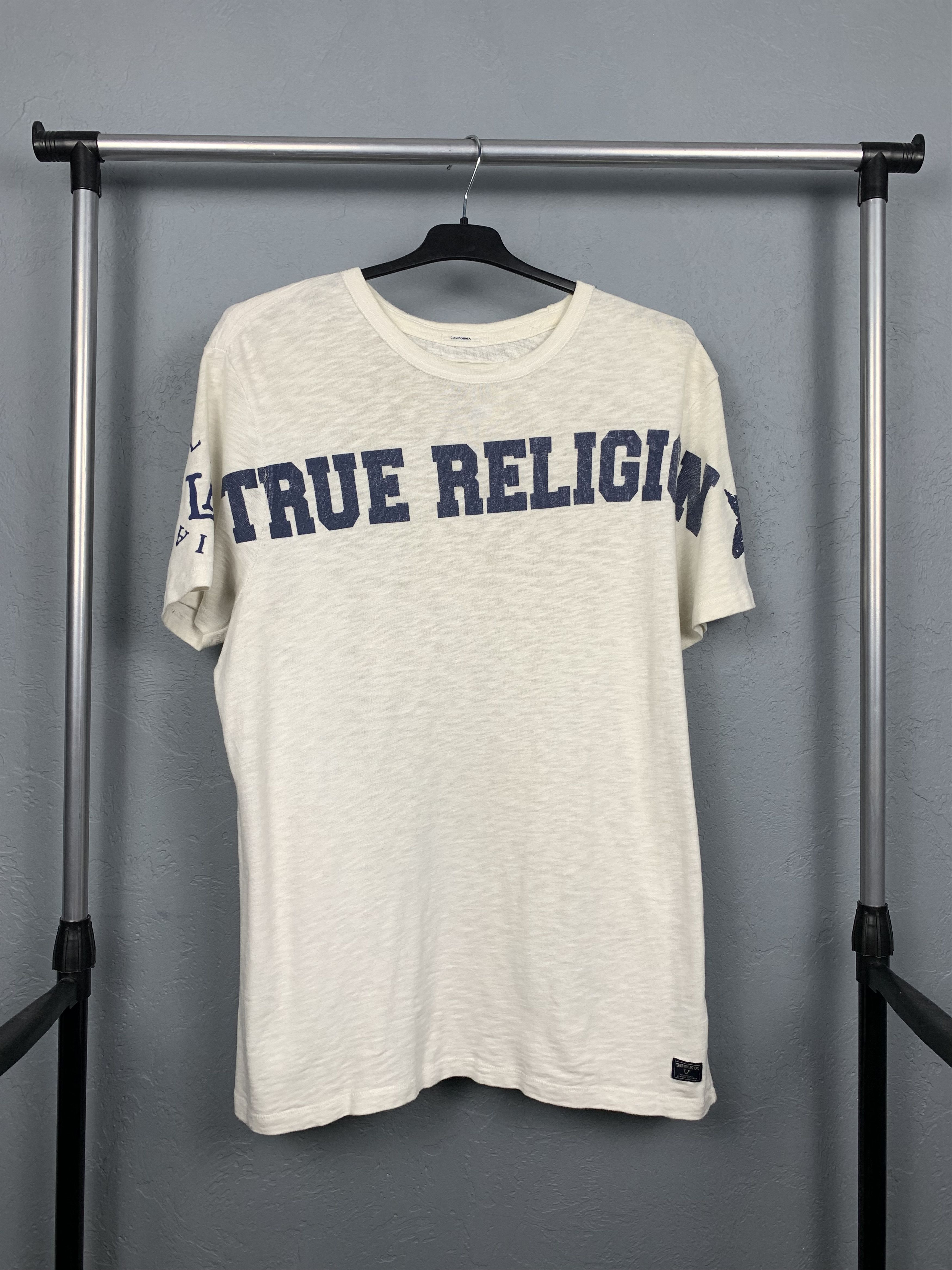True Religion × Vintage Vintage True Religion Big Logo T-Shirt Tee Size US L / EU 52-54 / 3 - 1 Thumbnail