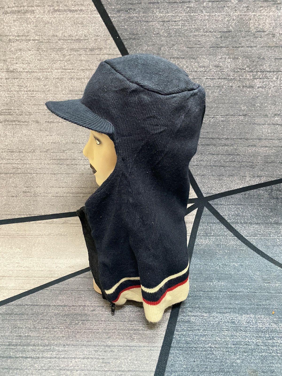 Other Unknown Japanese Brand Stripes Balaclava Streetwear Hats Size ONE SIZE - 2 Thumbnail