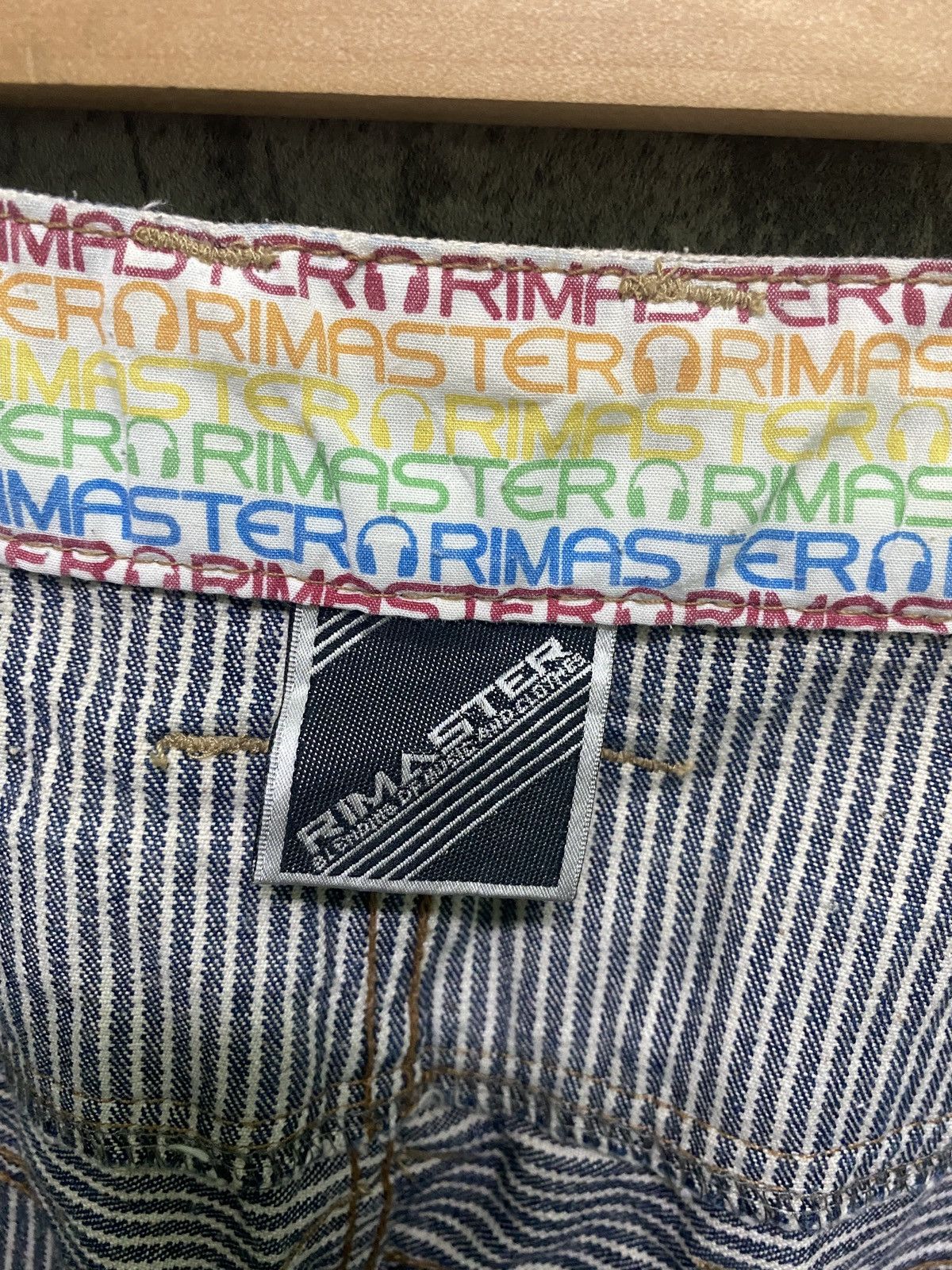 Designer × Japanese Brand × Vintage RIMASTER Hickory Striped Double Waist Print Inside Pants Size US 32 / EU 48 - 16 Thumbnail
