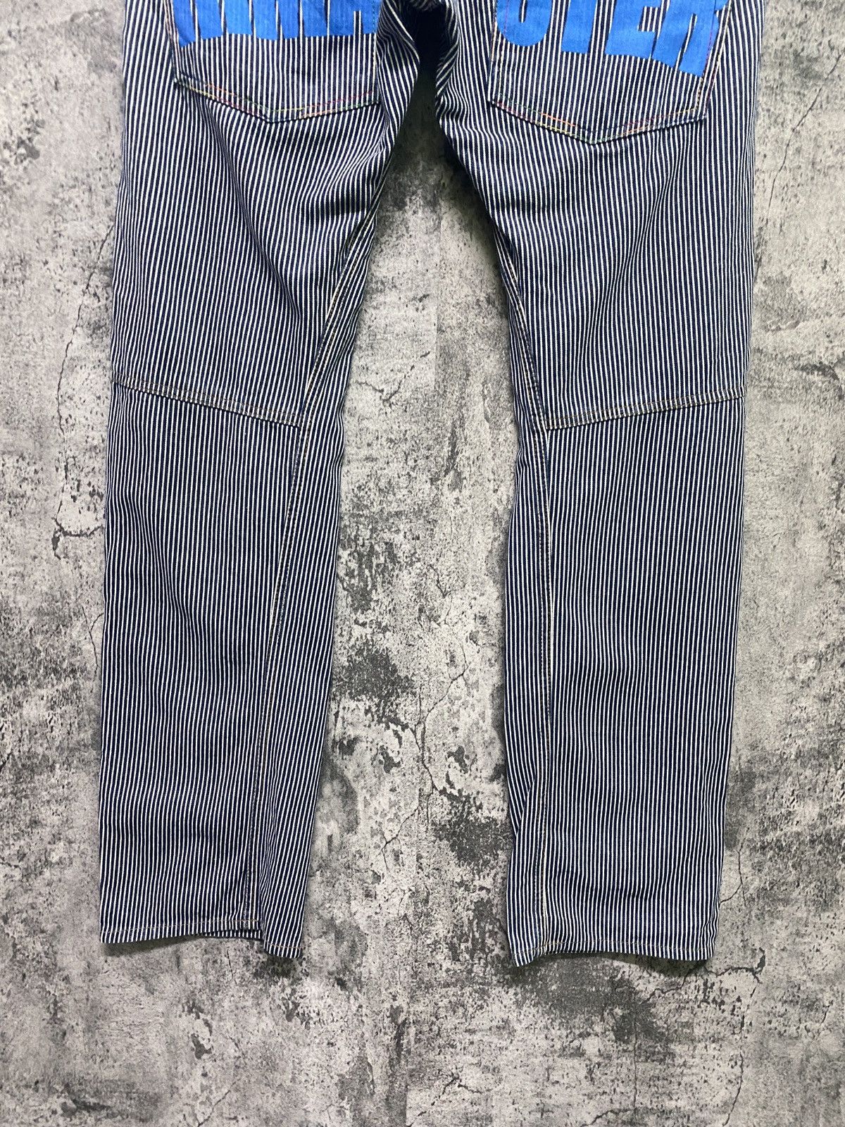 Designer × Japanese Brand × Vintage RIMASTER Hickory Striped Double Waist Print Inside Pants Size US 32 / EU 48 - 15 Thumbnail