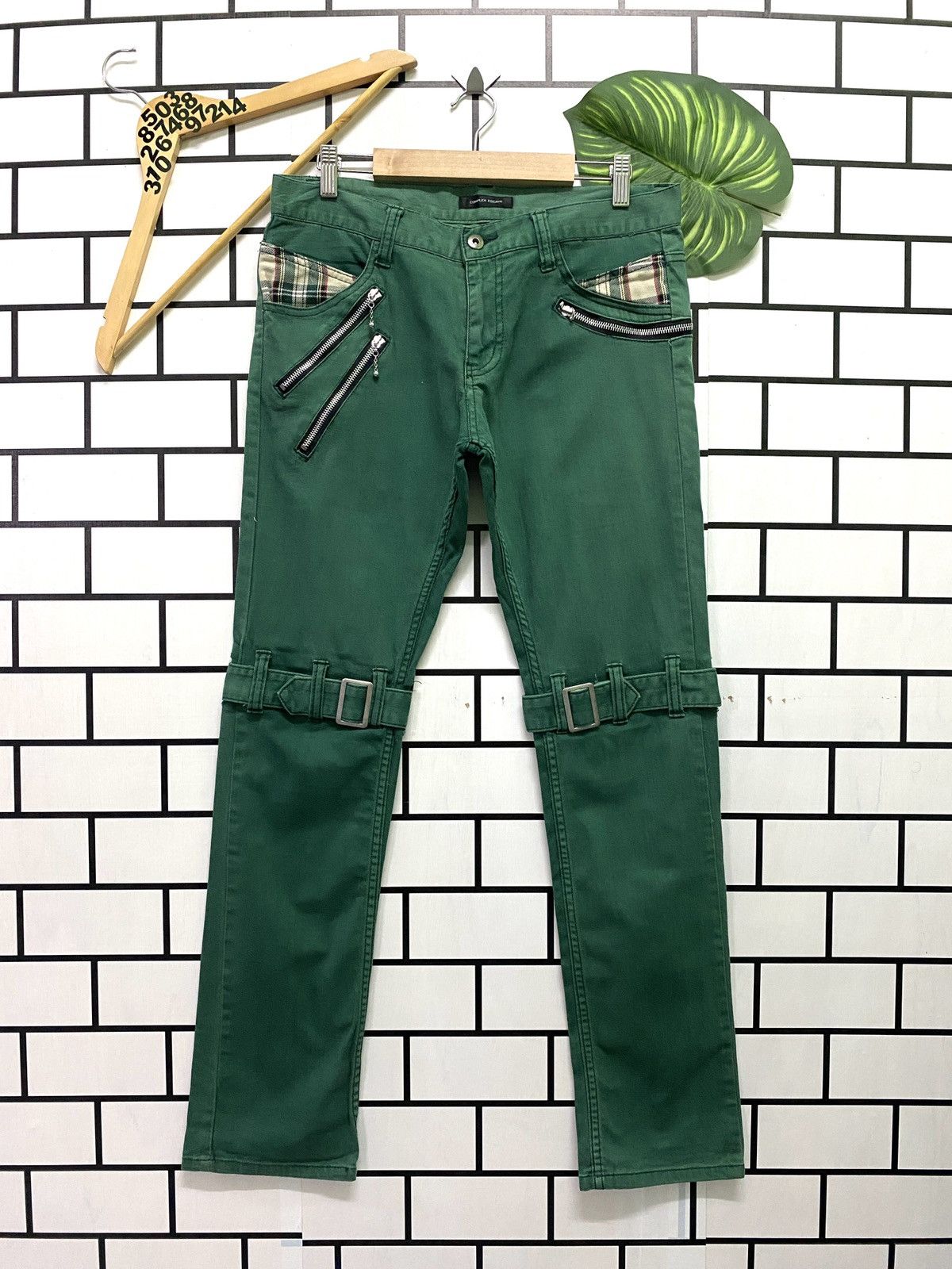 Image of Seditionaries Complex Escape Bondage Pants in Green, Men's (Size 31)