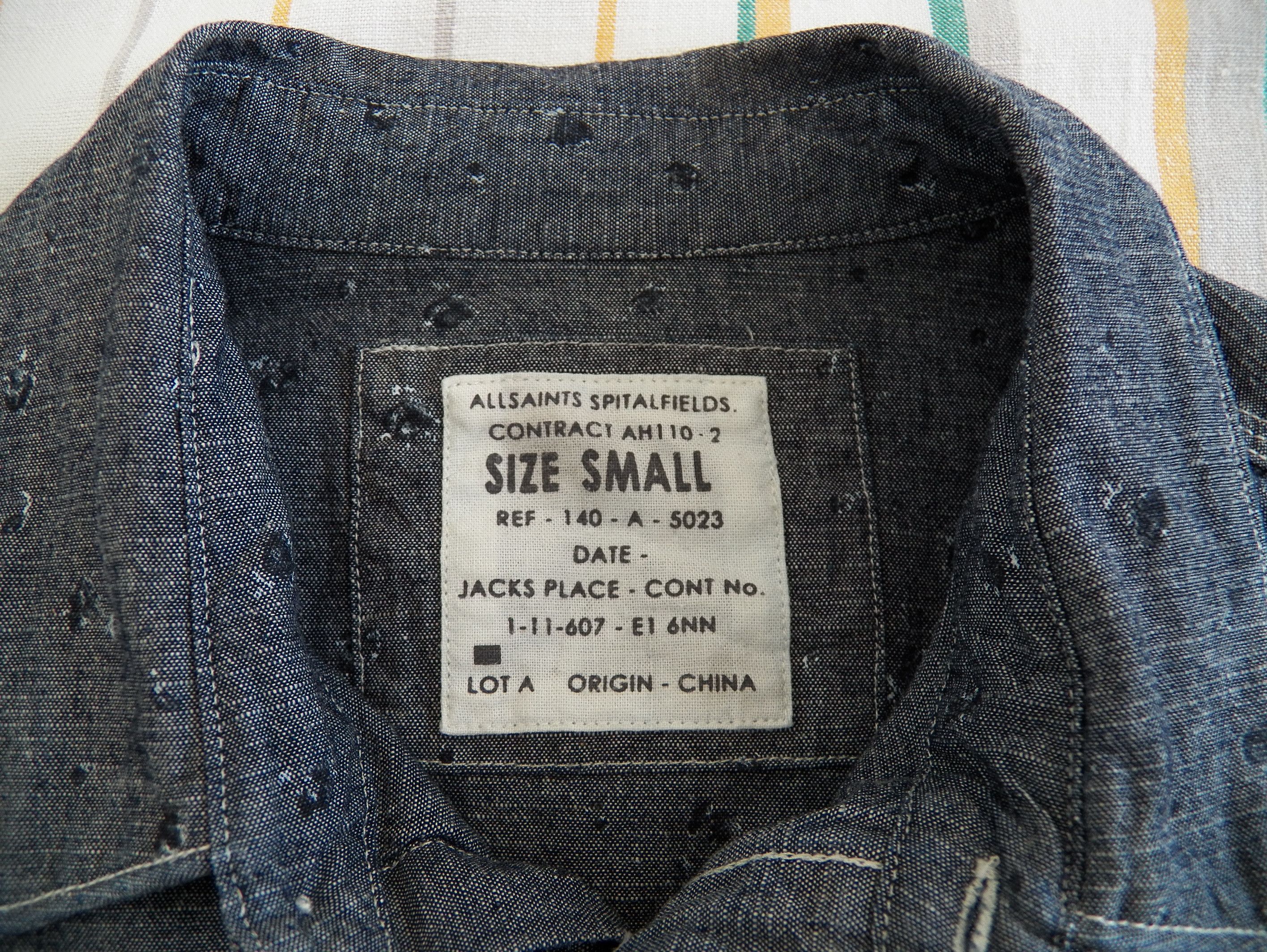 Allsaints AllSaints Carlsen Half Sleeve SHIRT chambray cotton Size US S / EU 44-46 / 1 - 3 Thumbnail