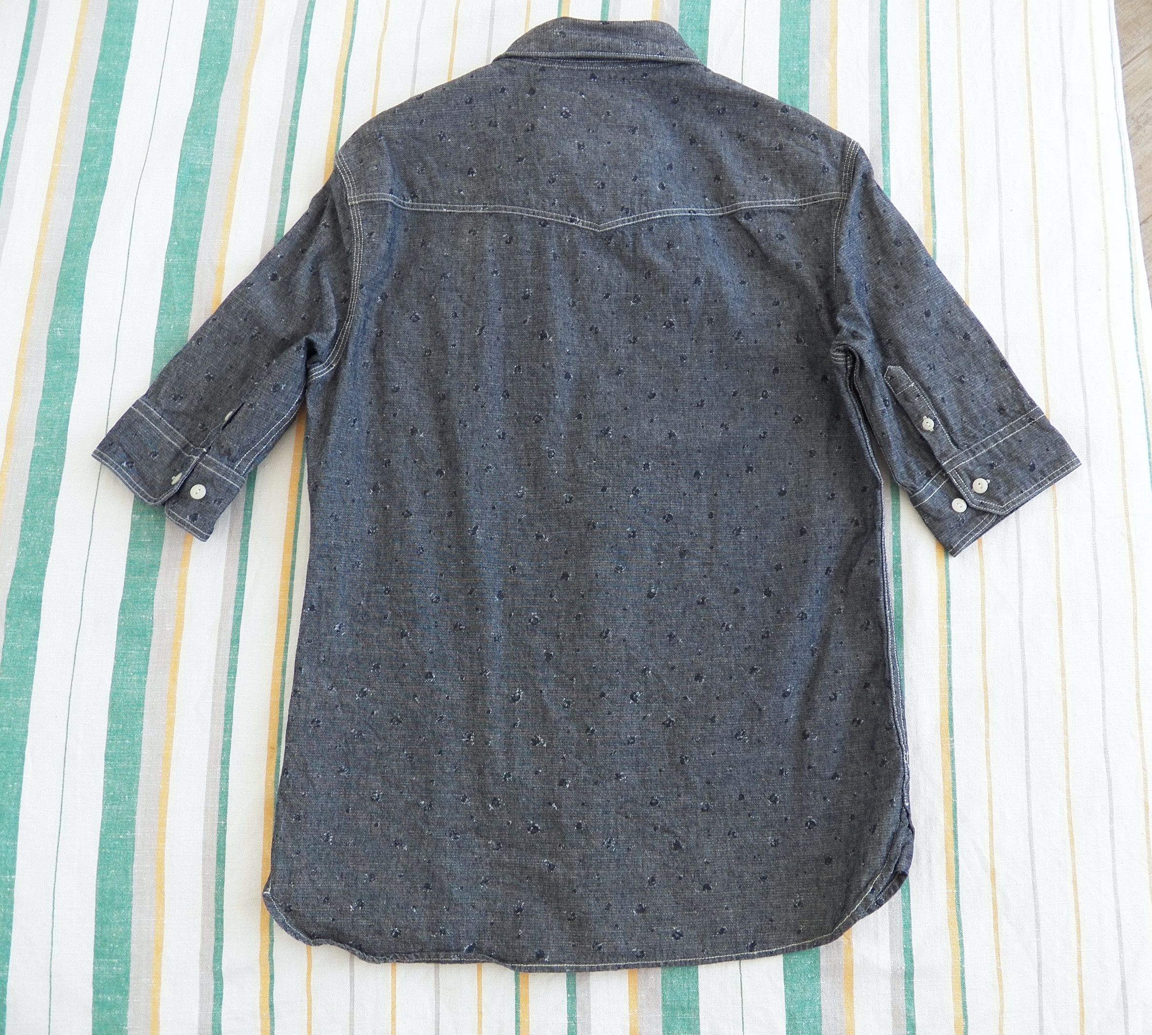 Allsaints AllSaints Carlsen Half Sleeve SHIRT chambray cotton Size US S / EU 44-46 / 1 - 6 Thumbnail