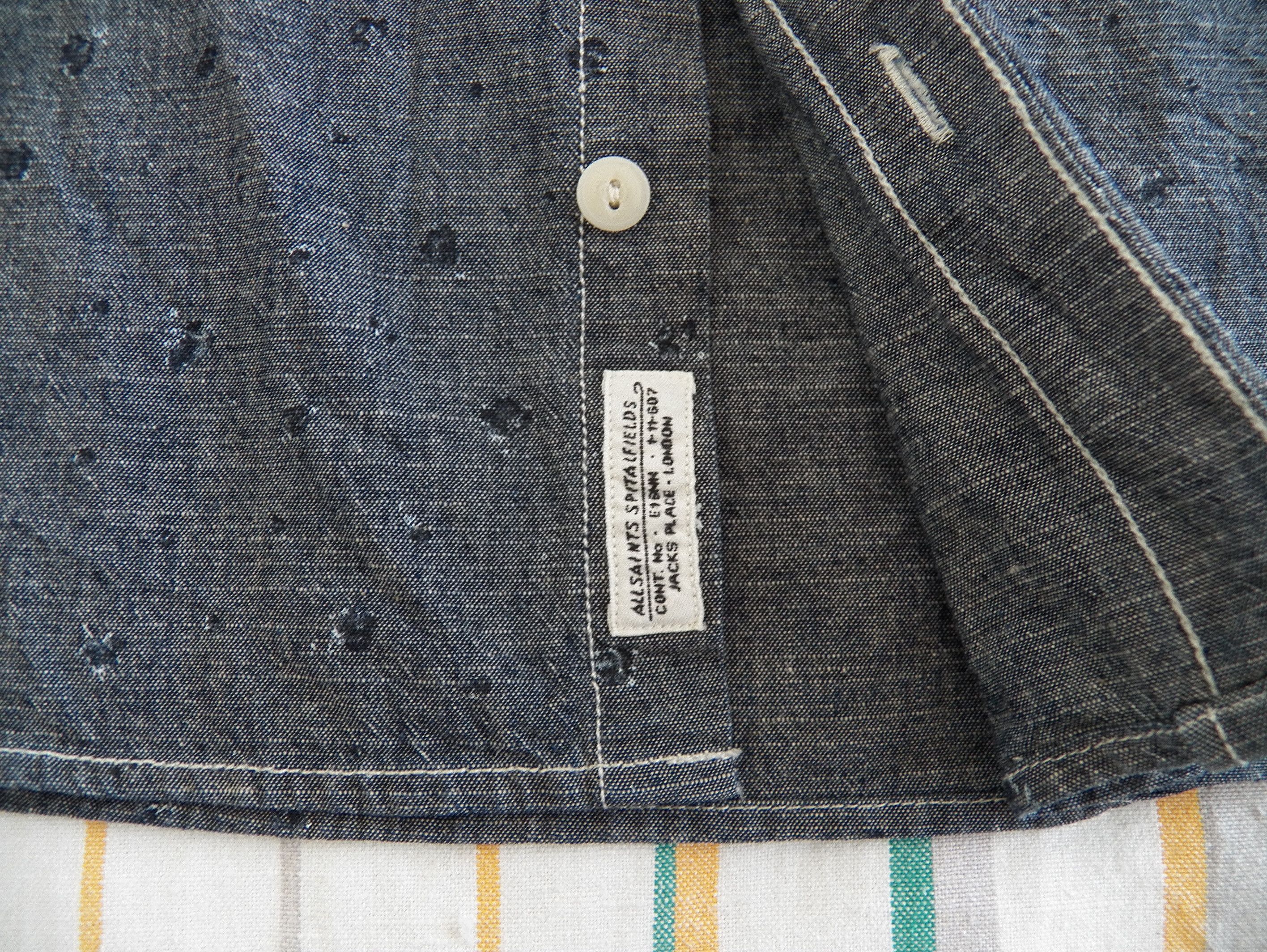 Allsaints AllSaints Carlsen Half Sleeve SHIRT chambray cotton Size US S / EU 44-46 / 1 - 2 Thumbnail