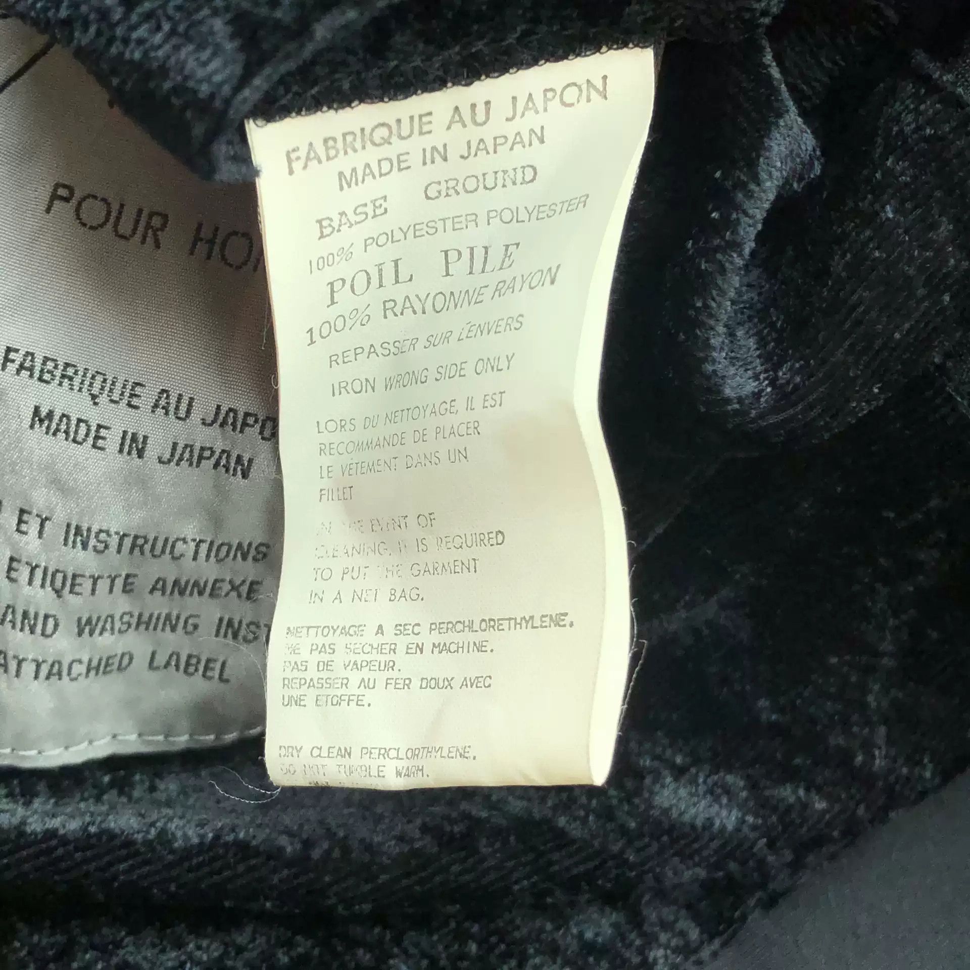 Yohji Yamamoto Yohji Yamamoto Black Velvet Suit Size US M / EU 48-50 / 2 - 4 Thumbnail