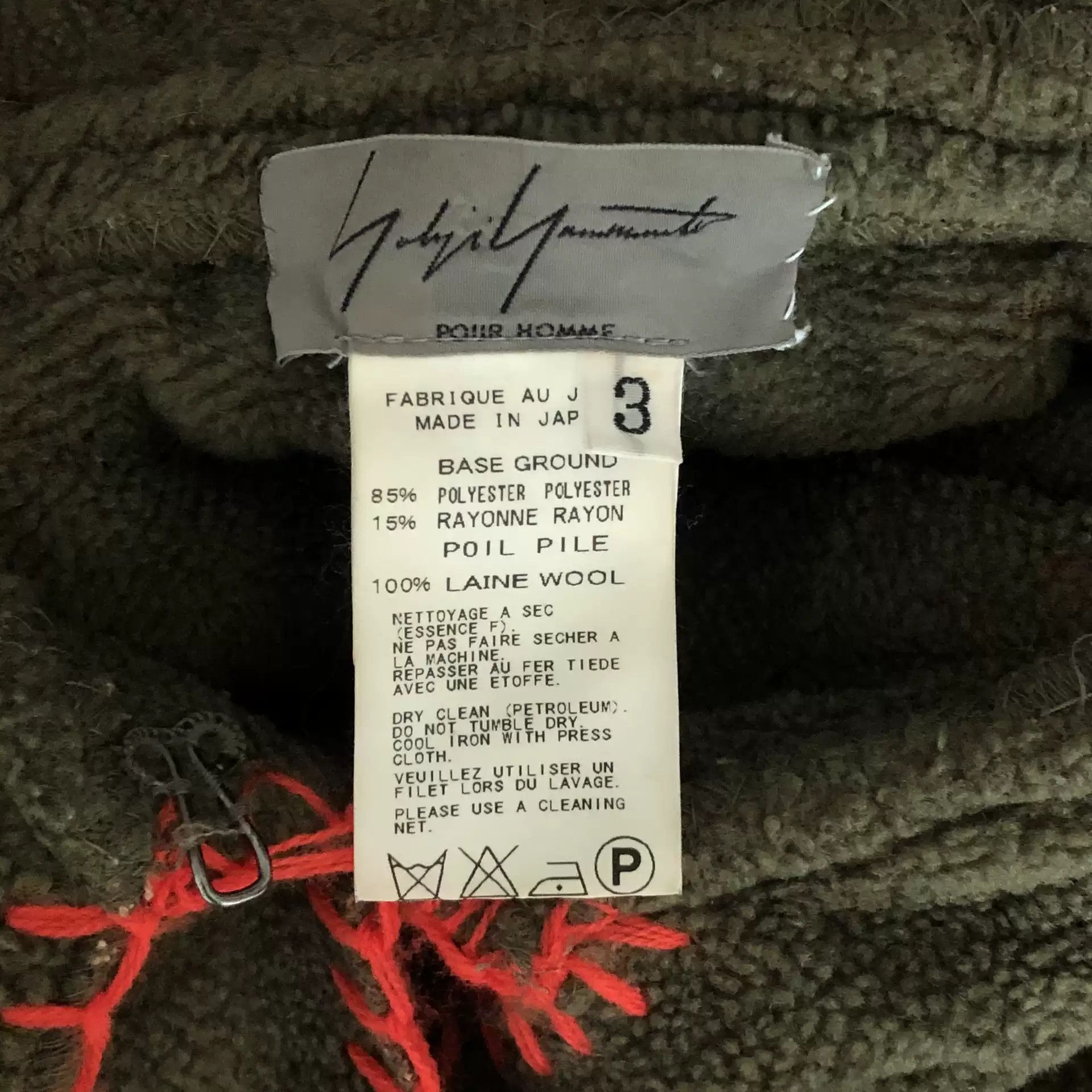 Yohji Yamamoto Yohji Yamamoto Hand Sew Woolen Cape Size US M / EU 48-50 / 2 - 4 Thumbnail