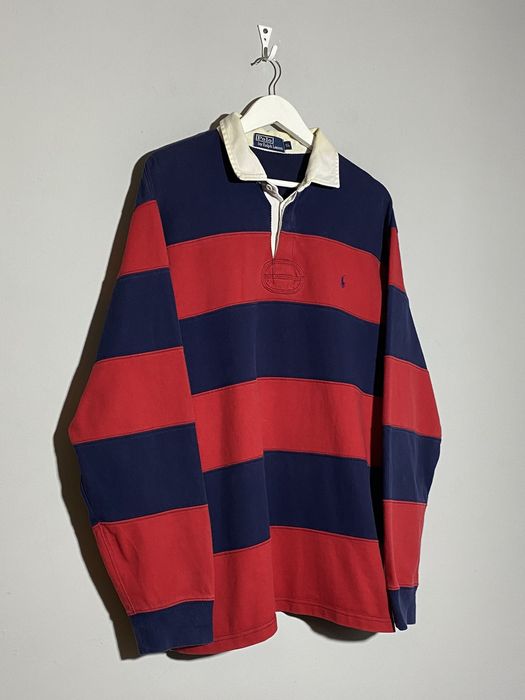 Vintage polo ralph top lauren rugby shirt