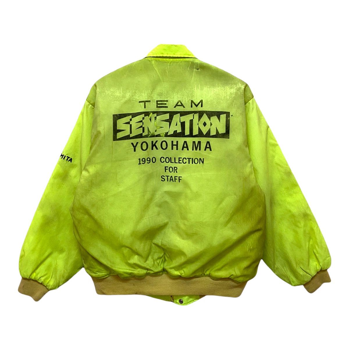🔥YOKOHAMA STAFF 1990 SENSATION TEAM ARCHIVE BOMBER JACKET