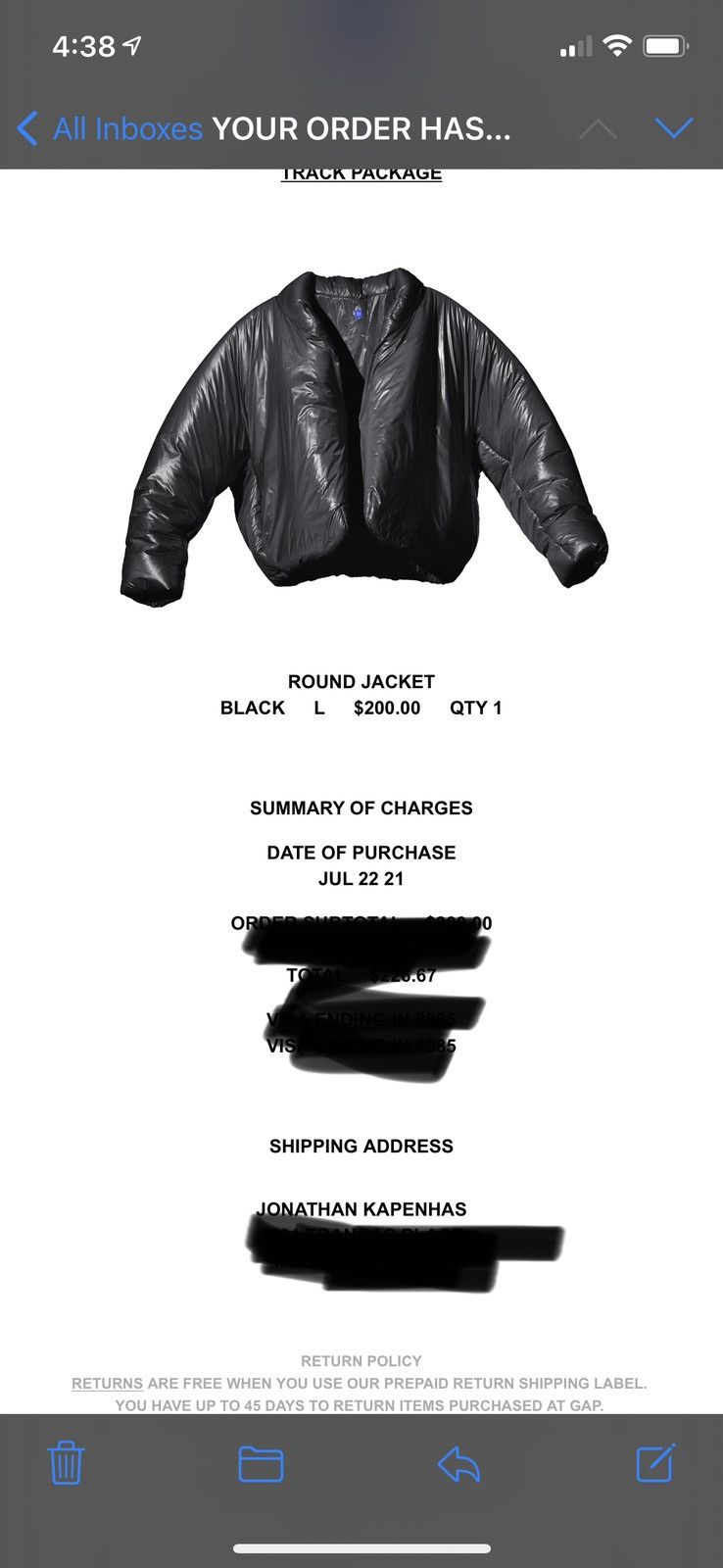 Gap × Kanye West Yeezy x Gap Round Jacket Black Size US L / EU 52-54 / 3 - 3 Thumbnail