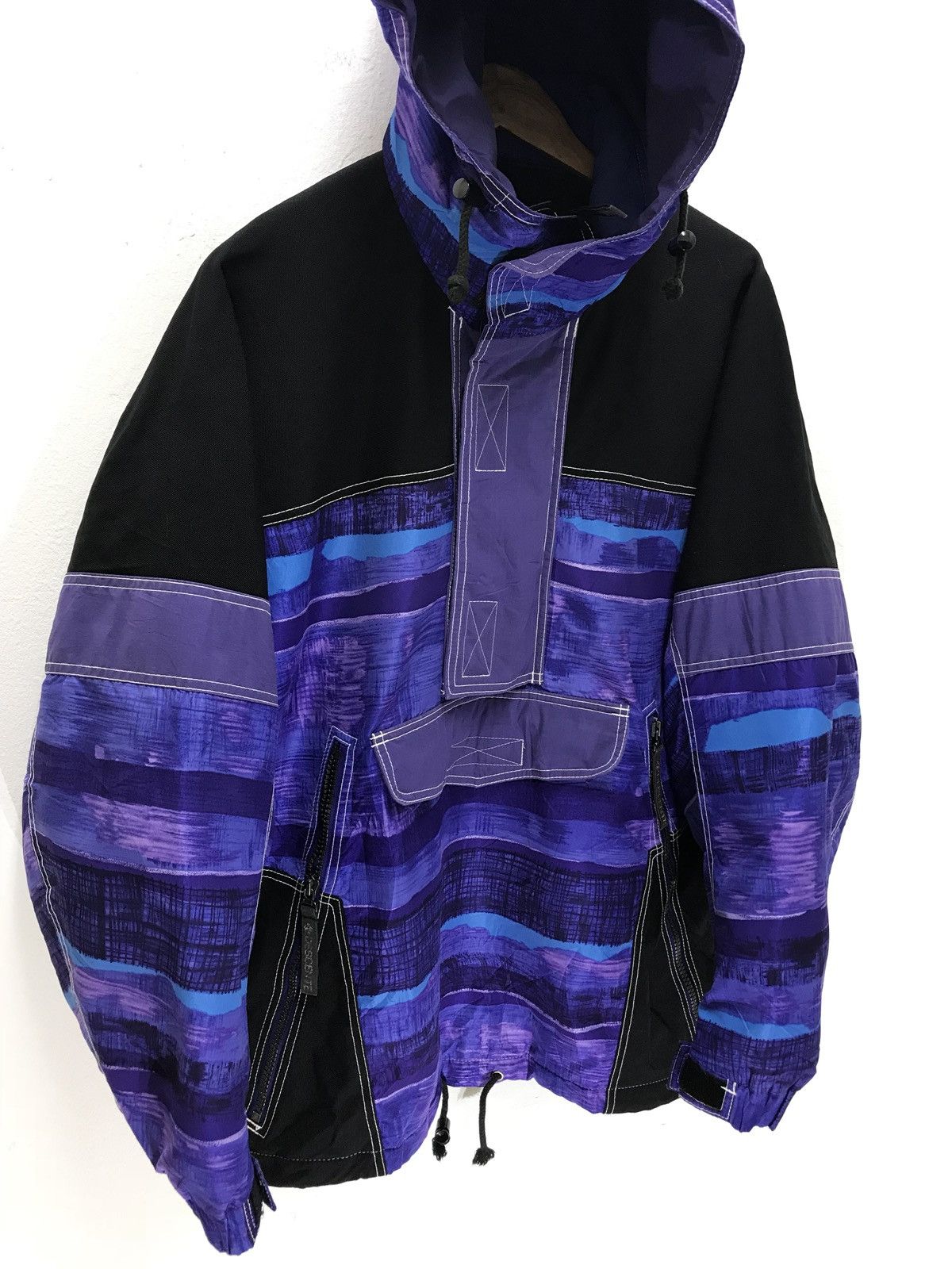 Descente Vtg 90s Descente Hoodie Outdoor Jumper Pullover Light Size US XL / EU 56 / 4 - 2 Thumbnail