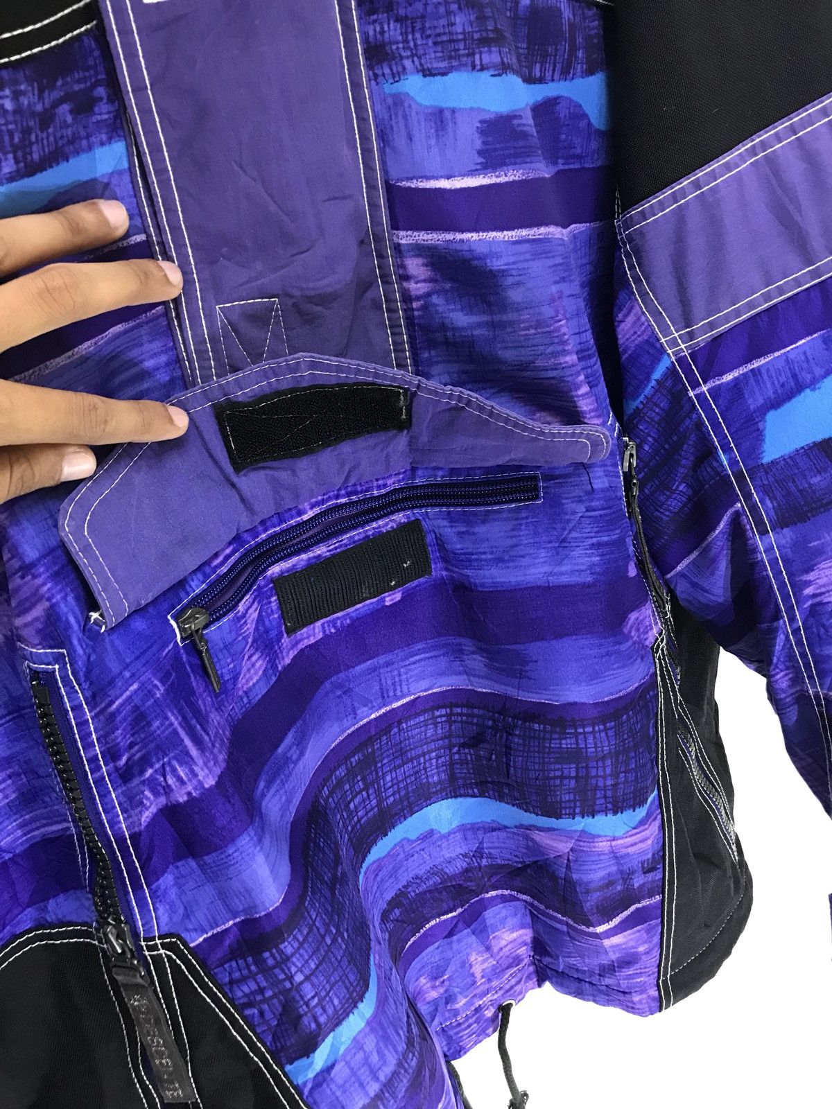 Descente Vtg 90s Descente Hoodie Outdoor Jumper Pullover Light Size US XL / EU 56 / 4 - 4 Thumbnail