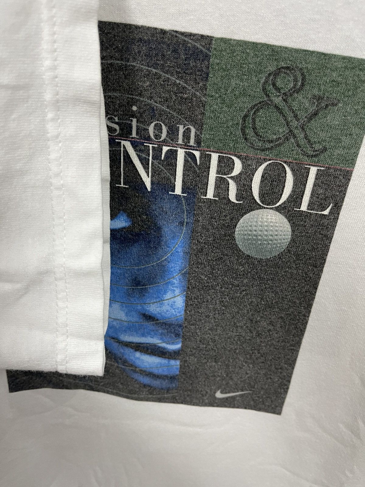 Rap Tees Vintage 90s Nike Tiger Woods Precision Control T Shirt Size US XL / EU 56 / 4 - 8 Thumbnail