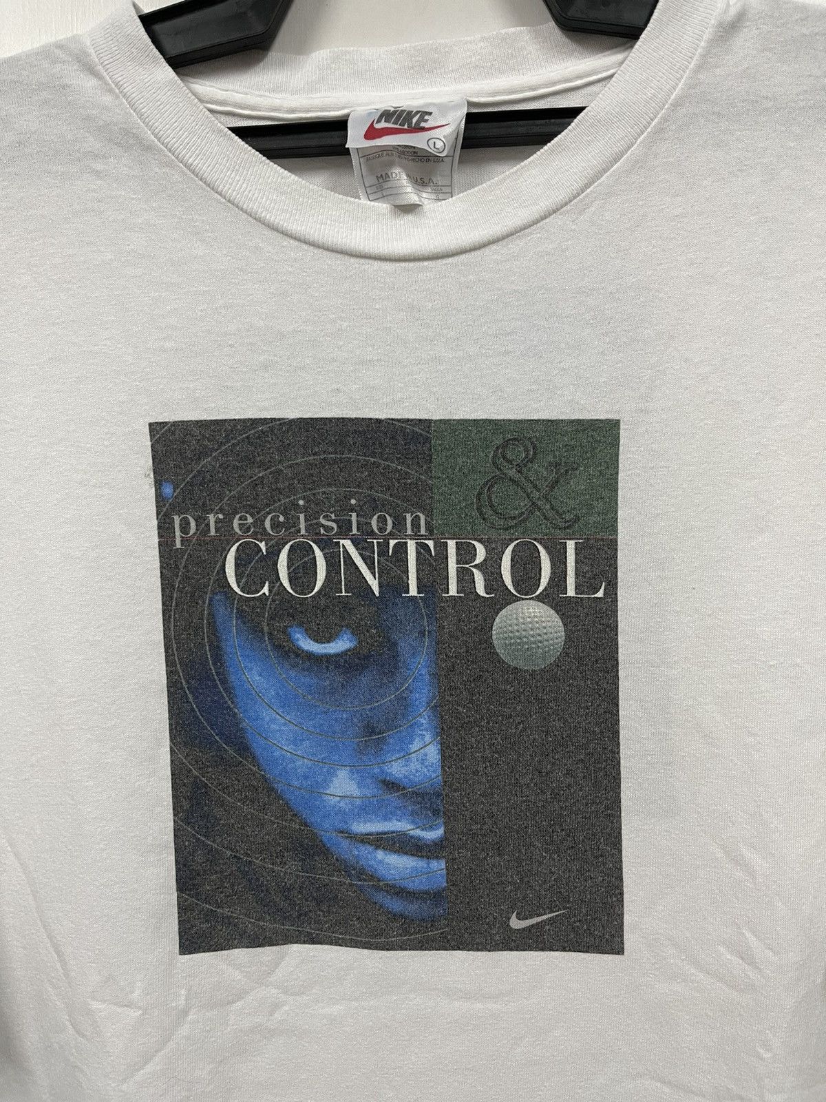 Rap Tees Vintage 90s Nike Tiger Woods Precision Control T Shirt Size US XL / EU 56 / 4 - 1 Thumbnail
