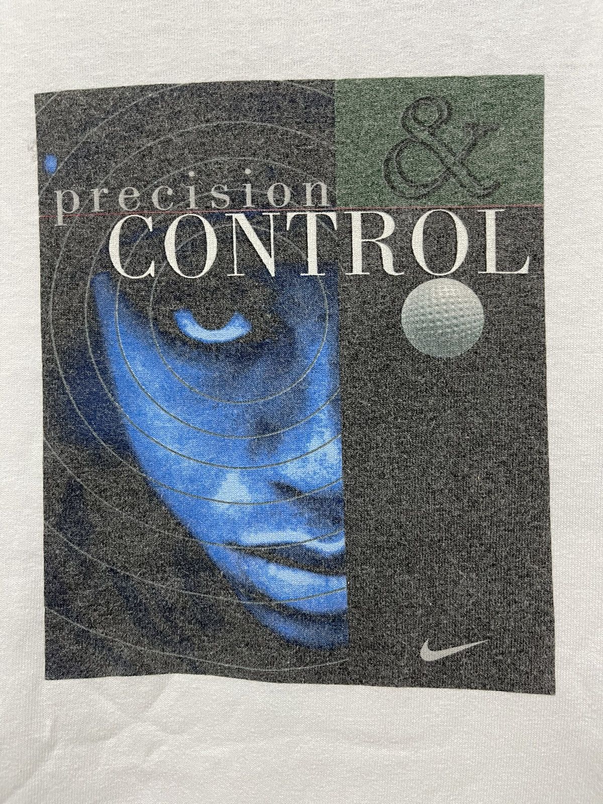 Rap Tees Vintage 90s Nike Tiger Woods Precision Control T Shirt Size US XL / EU 56 / 4 - 6 Thumbnail