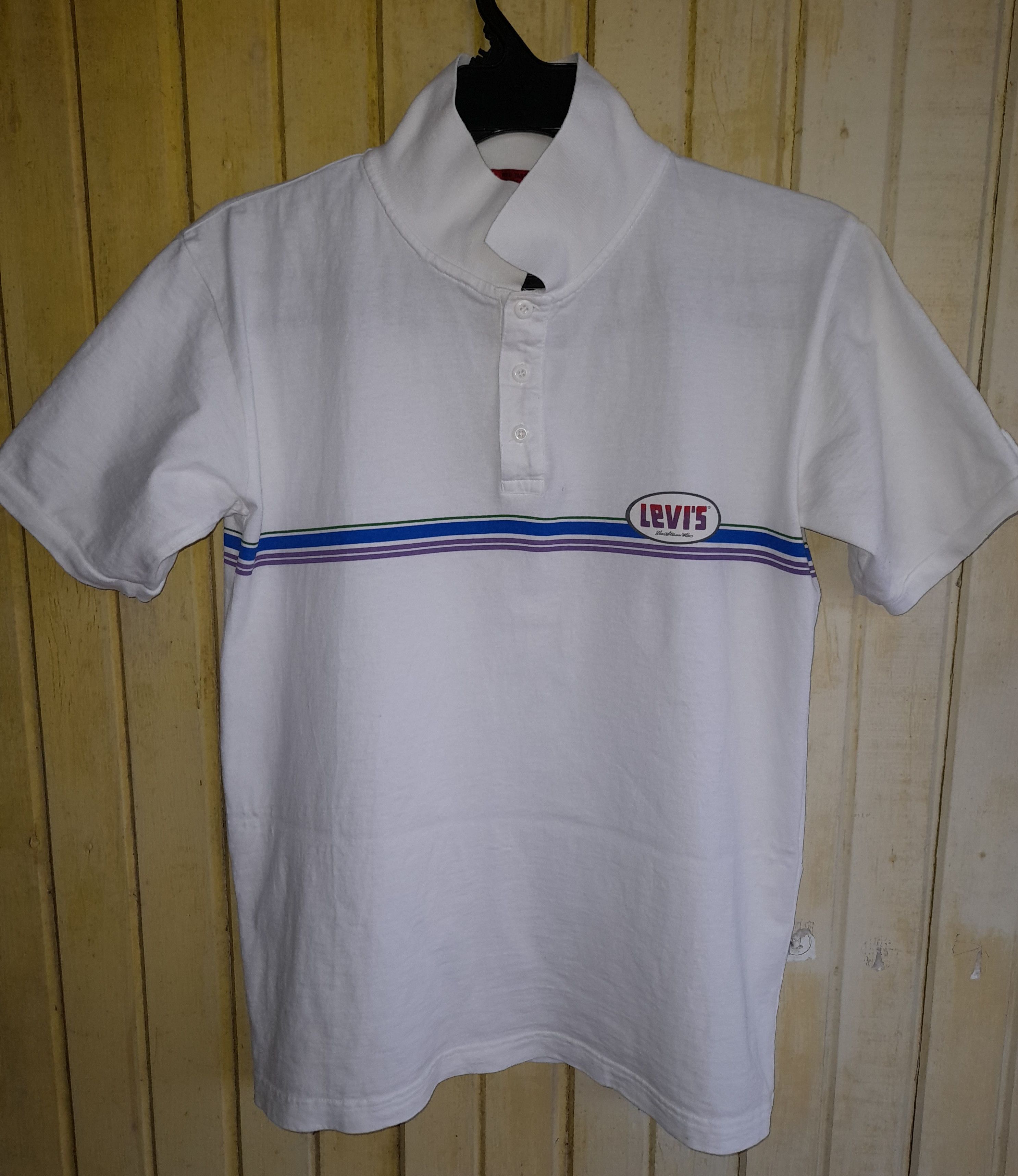 VINTAGE LEVIS'S CHEST STRIPE WITH LOGOS POLO SHIRT
