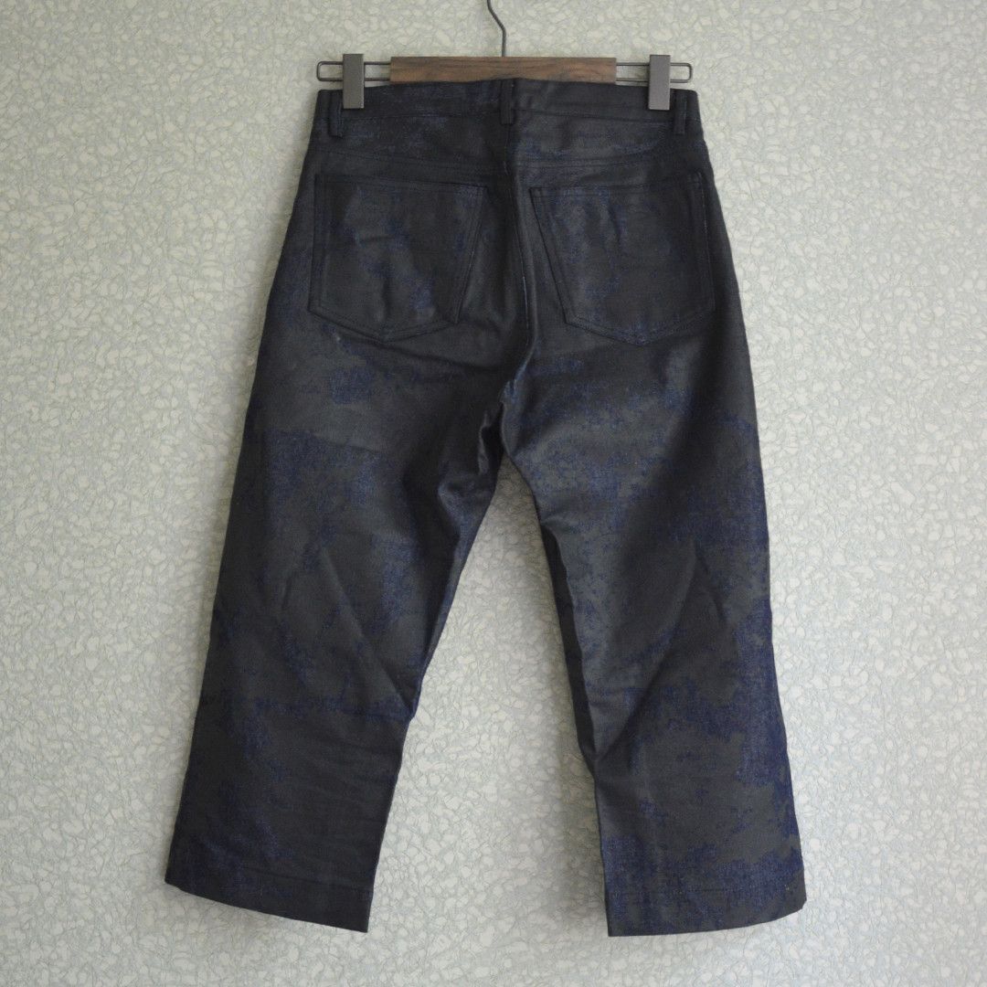 Issey Miyake Yoshiki Hishinuma SS99 Cropped Polyurethane Laminated Jeans Size US 28 / EU 44 - 2 Thumbnail