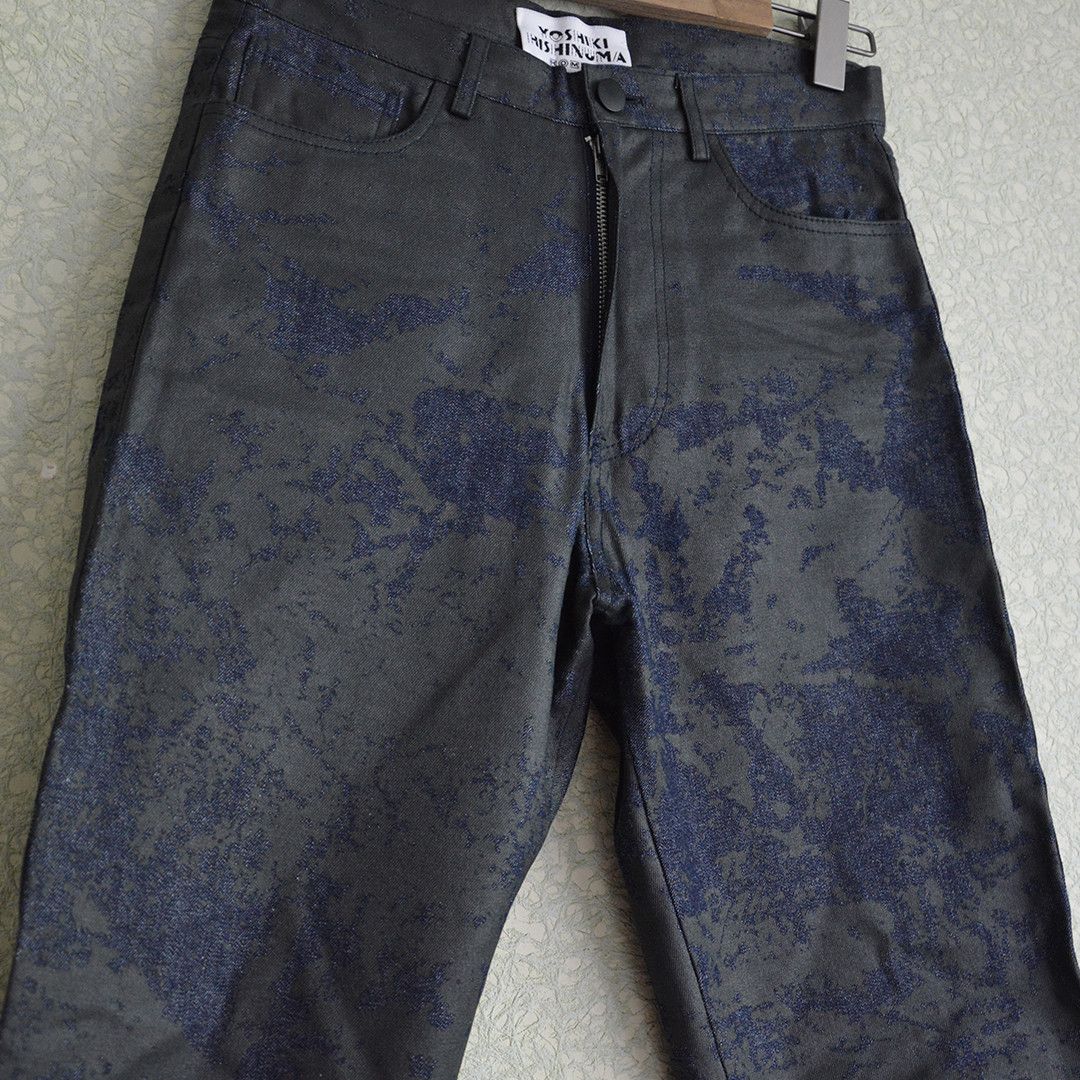 Issey Miyake Yoshiki Hishinuma SS99 Cropped Polyurethane Laminated Jeans Size US 28 / EU 44 - 3 Thumbnail