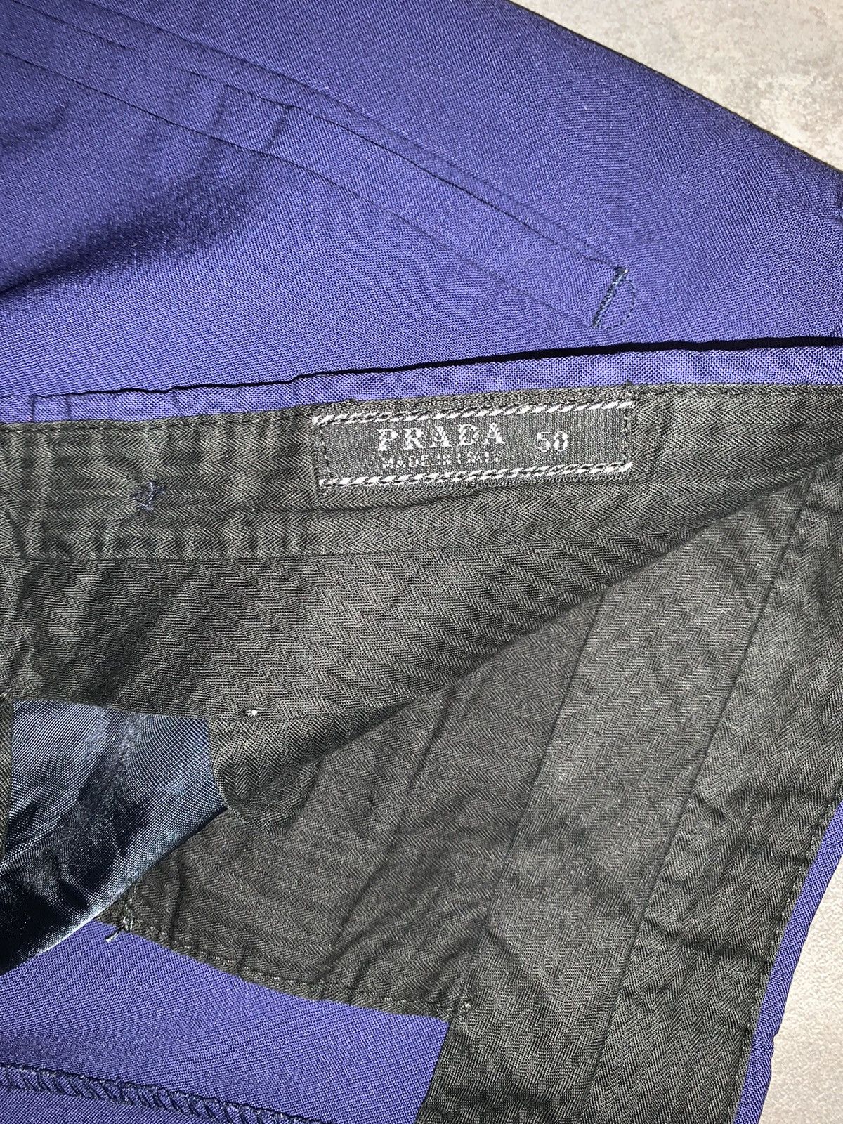 Prada Prada Blue Wool Casual Pants Size US 34 / EU 50 - 14 Thumbnail